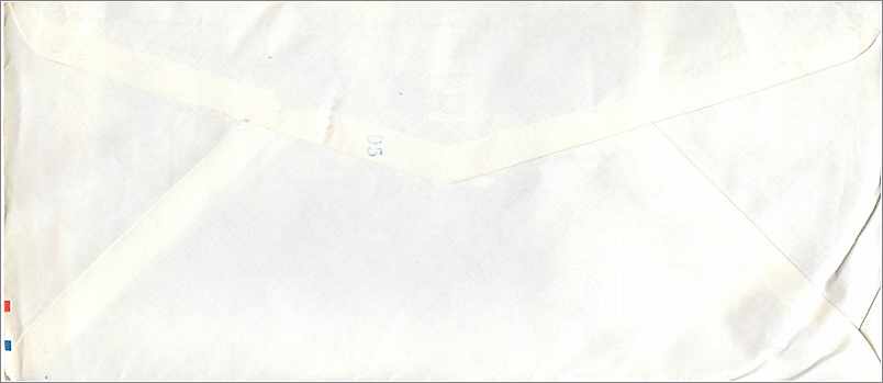 Lettre Cover Coree University Iowa Seoul — Rückseite