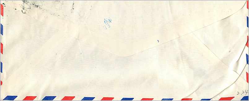 National Taiwan University — University of Iowa — air mail — Back