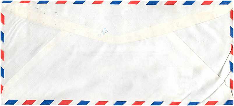 Lettre Cover Chine China University Iowa  — Rückseite