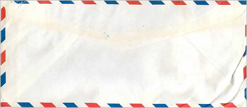 Lettre Cover Coree University Iowa  — Rückseite