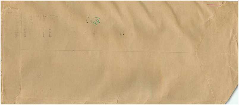 Lettre Cover for University of Iowa Nigeria 1984 Vacin — Rückseite