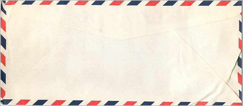 Lettre Cover for University of Iowa Coree — Back