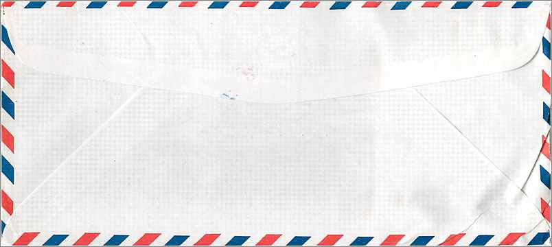 Lettre Cover for University of Iowa Chine — Rückseite