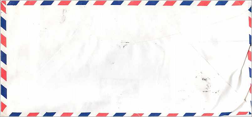 Lettre Cover Chine China University Iowa Taipei  — Rückseite
