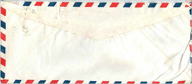 Lettre Cover Inde India University Iowa  — Rückseite