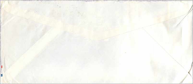 Lettre Cover Coree University Iowa   — Rückseite