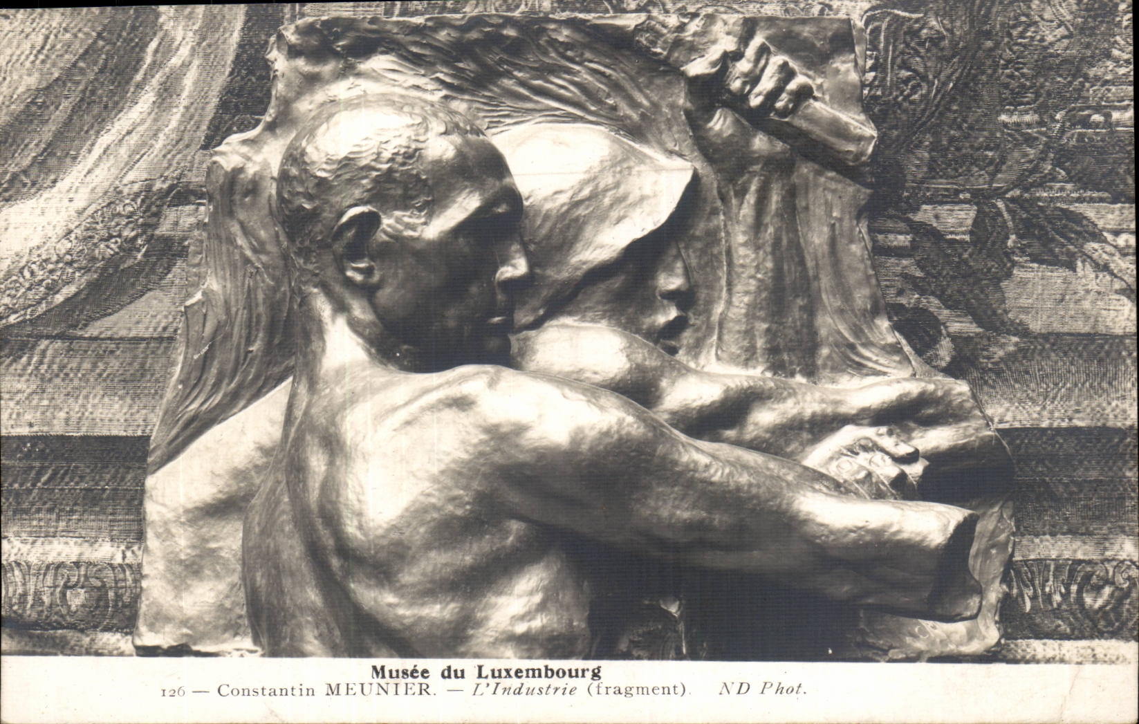 Paris CPA Musee du Luxembourg Constantin Meunier L'industrie (fragment)