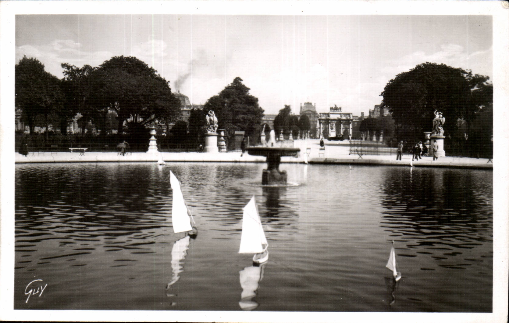 Paris CPA Bassin des Tuileries