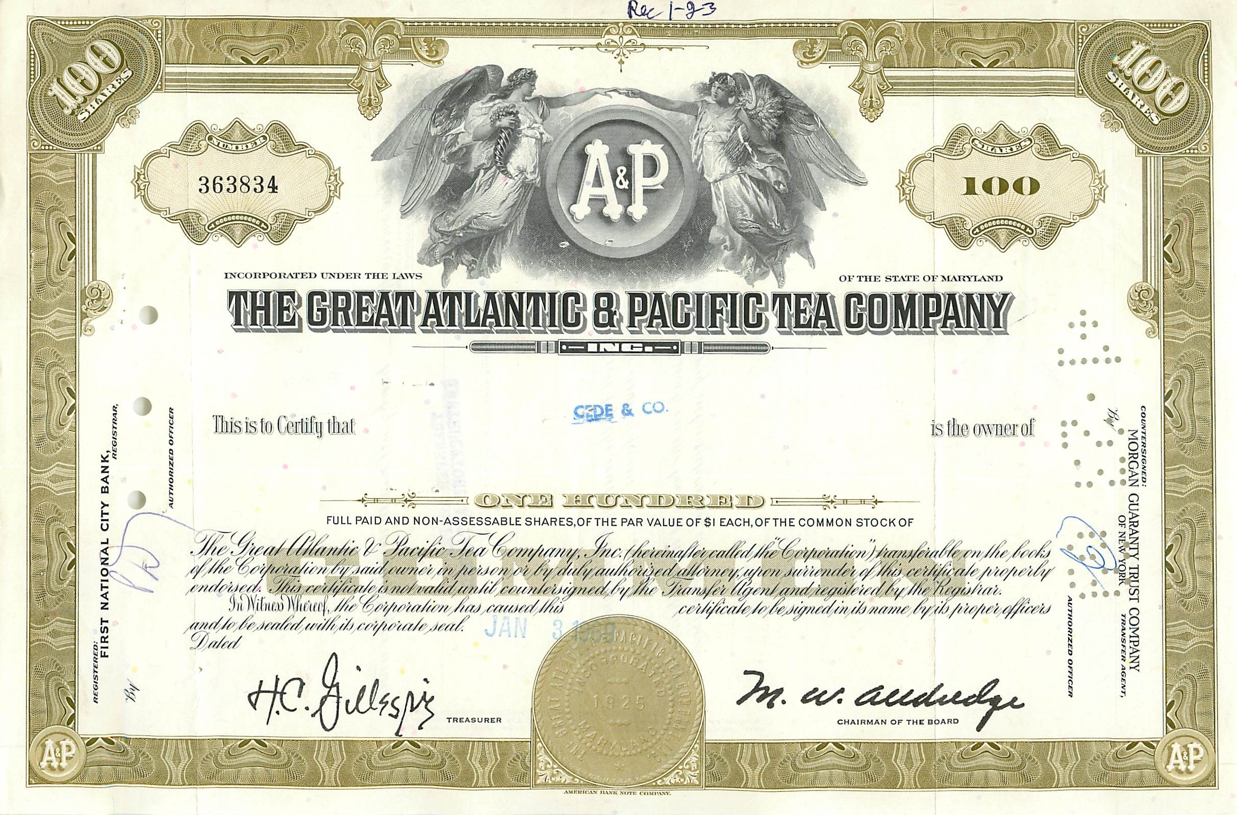 Coupon Share Action The Great Atlantic & Pacific Tea Company Ange Angel Femme