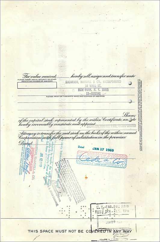Aktyka Great Atlantic & Pacific Tea Company — 100 aktyk — wydawca Morgan Guaranty Trust Company — Rewers