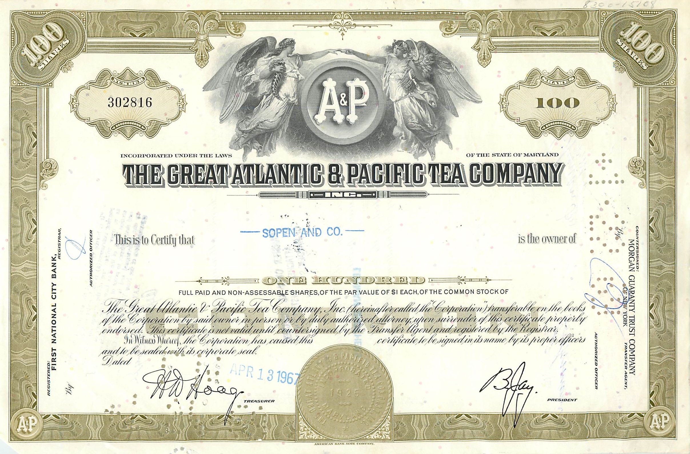 Coupon Share Action The Great Atlantic & Pacific Tea Company Ange Angel Femme