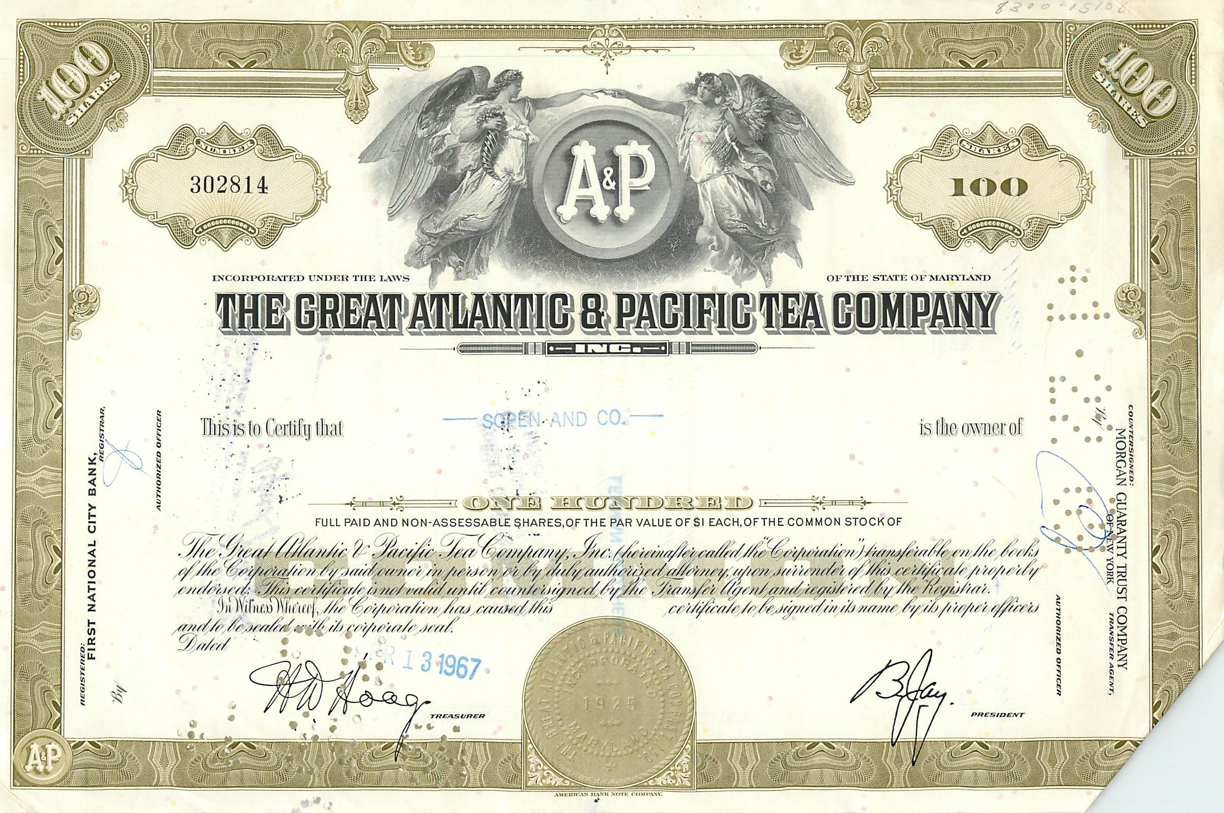 Coupon Share Action The Great Atlantic & Pacific Tea Company Ange Angel Femme