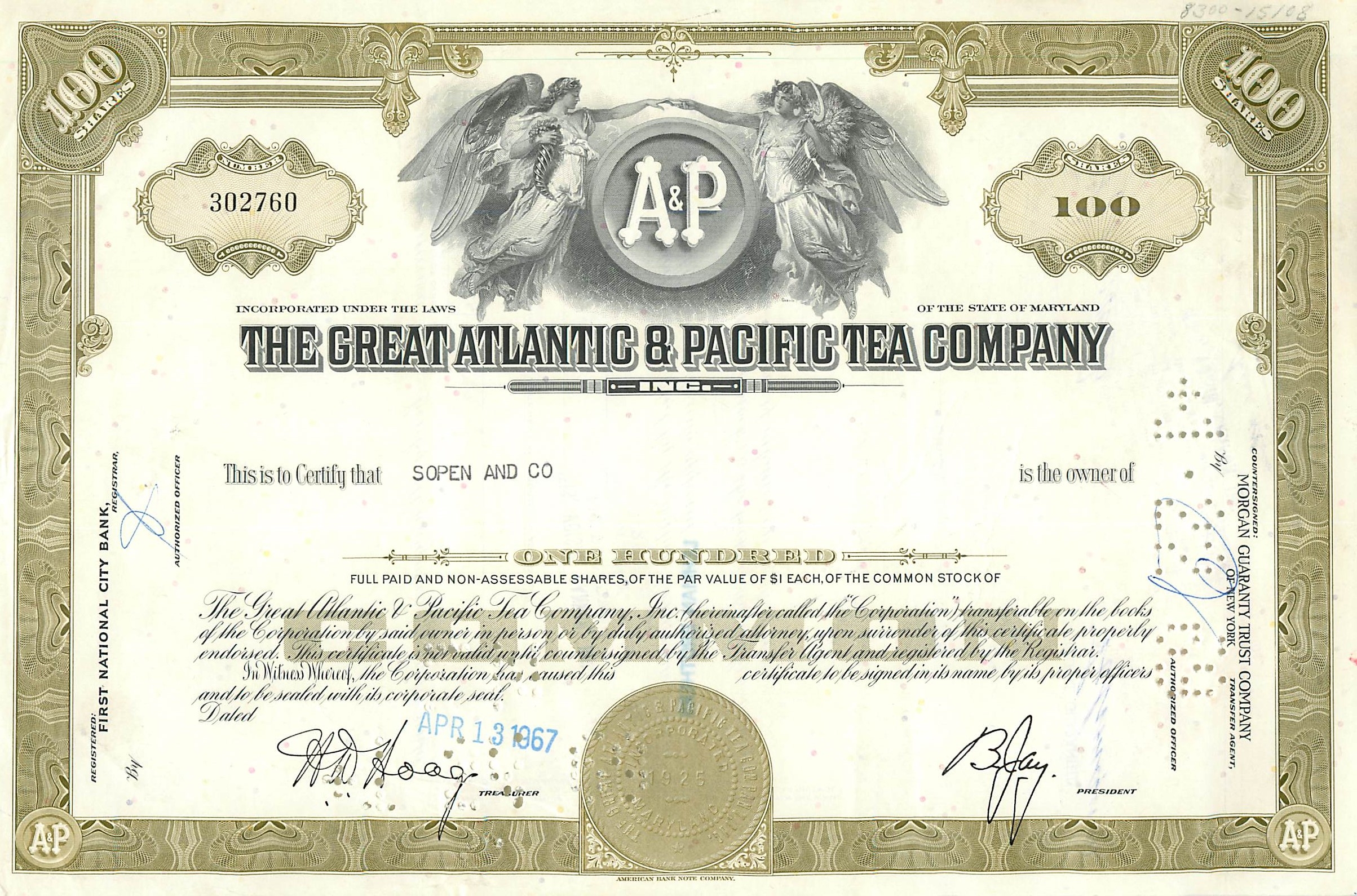 Coupon Share Action The Great Atlantic & Pacific Tea Company Ange Angel Femme