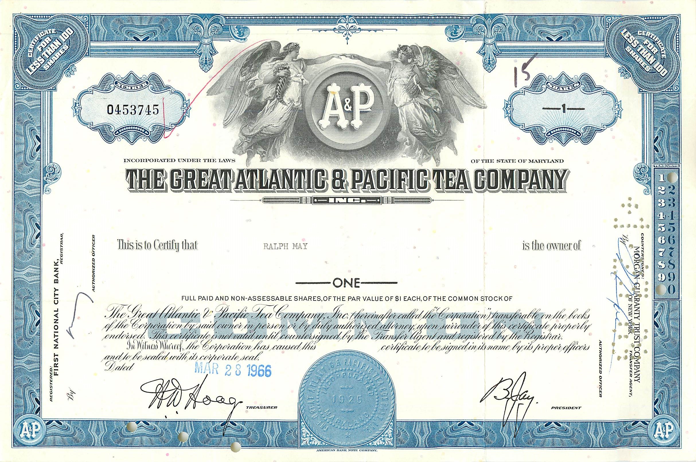 Coupon Share Action The Great Atlantic & Pacific Tea Company Ange Angel Femme
