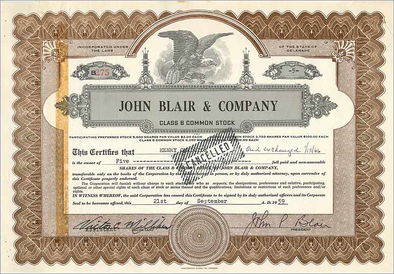 Coupon Share Action The John Blair & Company Eagle Aigle Oiseau