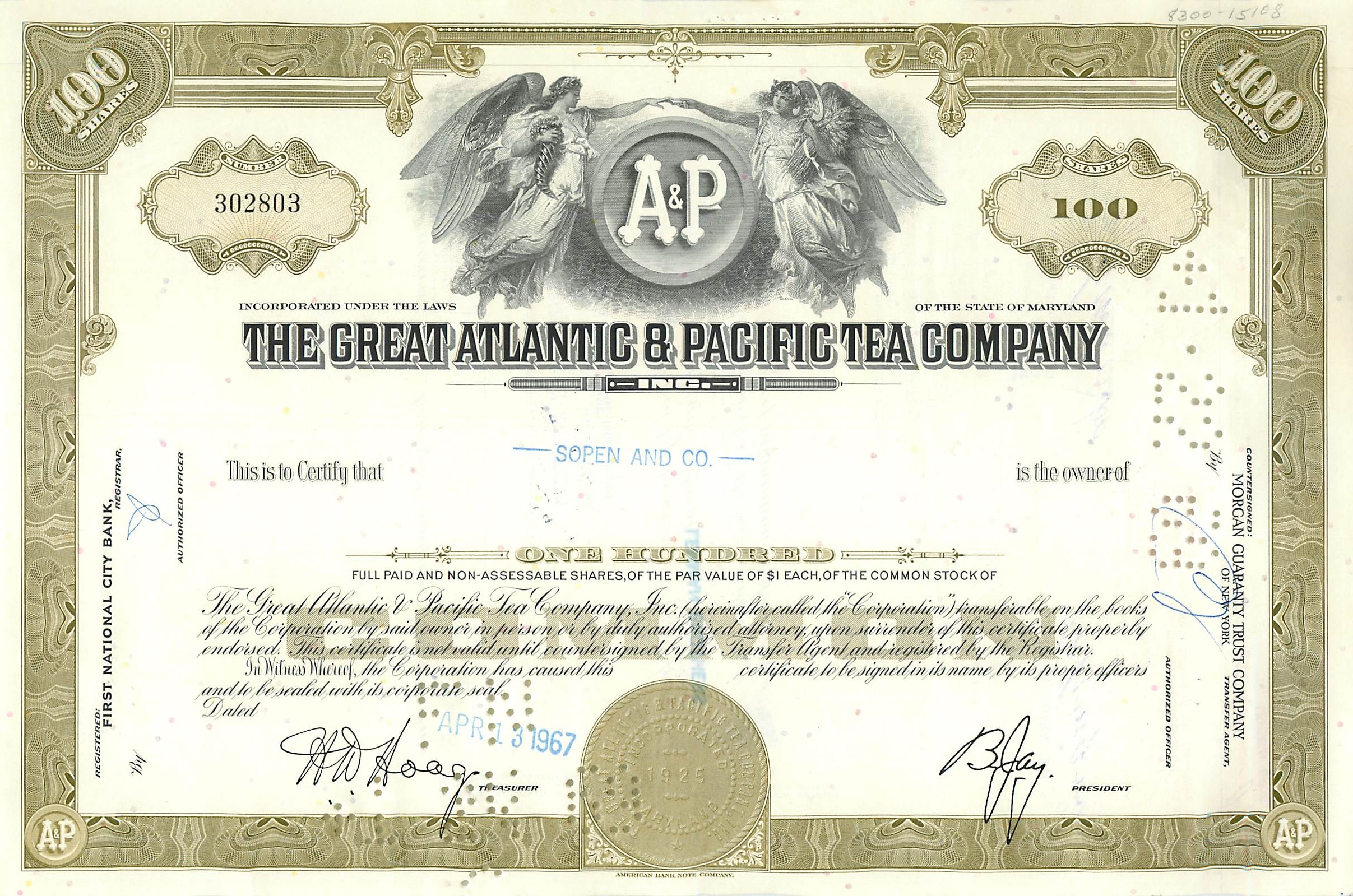Coupon Share Action The Great Atlantic & Pacific Tea Company Ange Angel Femme