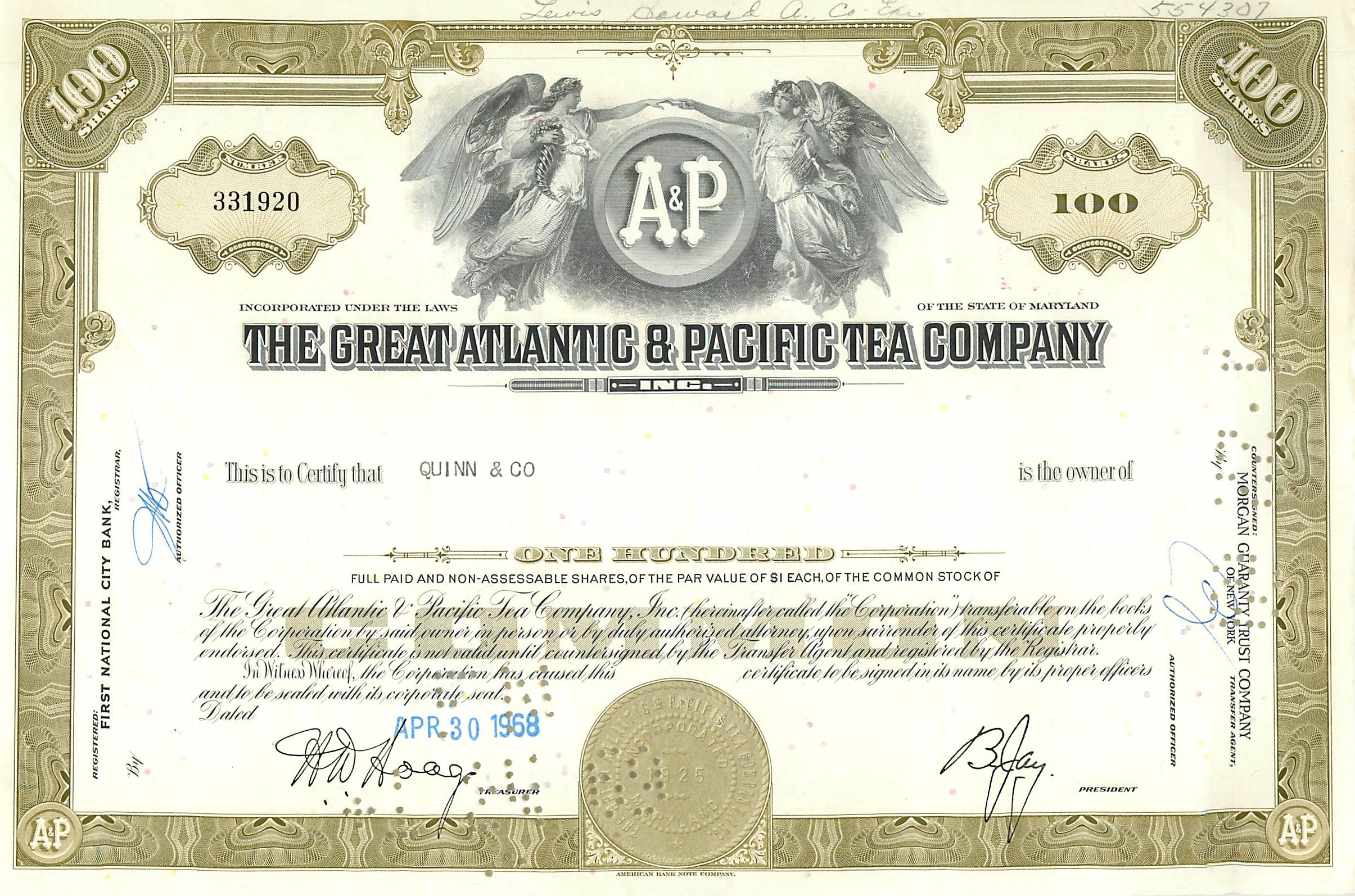 Coupon Share Action The Great Atlantic & Pacific Tea Company Ange Angel Femme