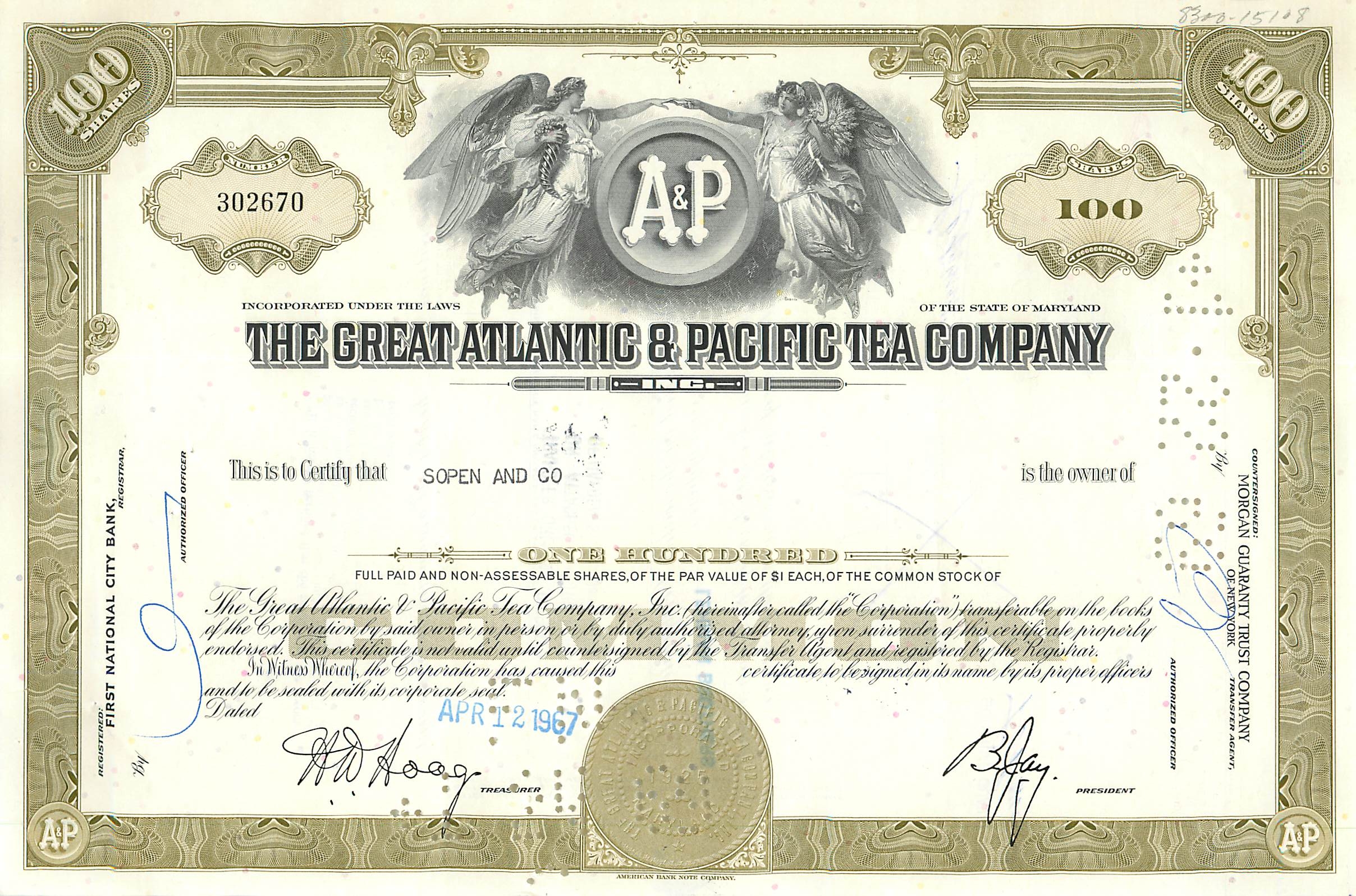 Coupon Share Action The Great Atlantic & Pacific Tea Company Ange Angel Femme