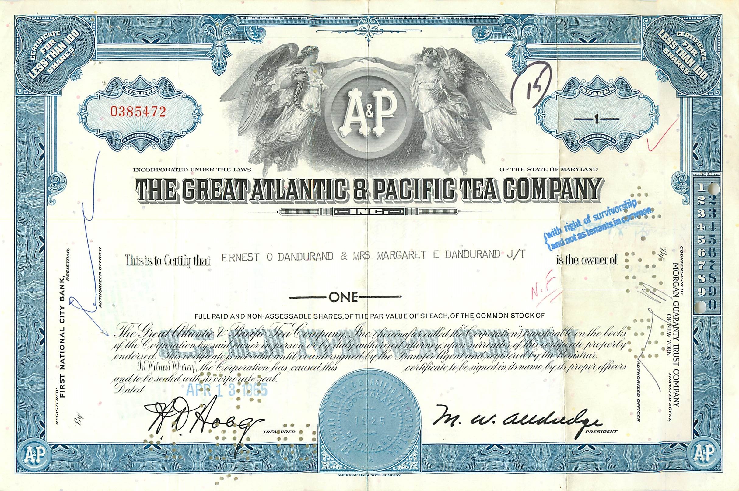 Coupon Share Action The Great Atlantic & Pacific Tea Company Ange Angel Femme