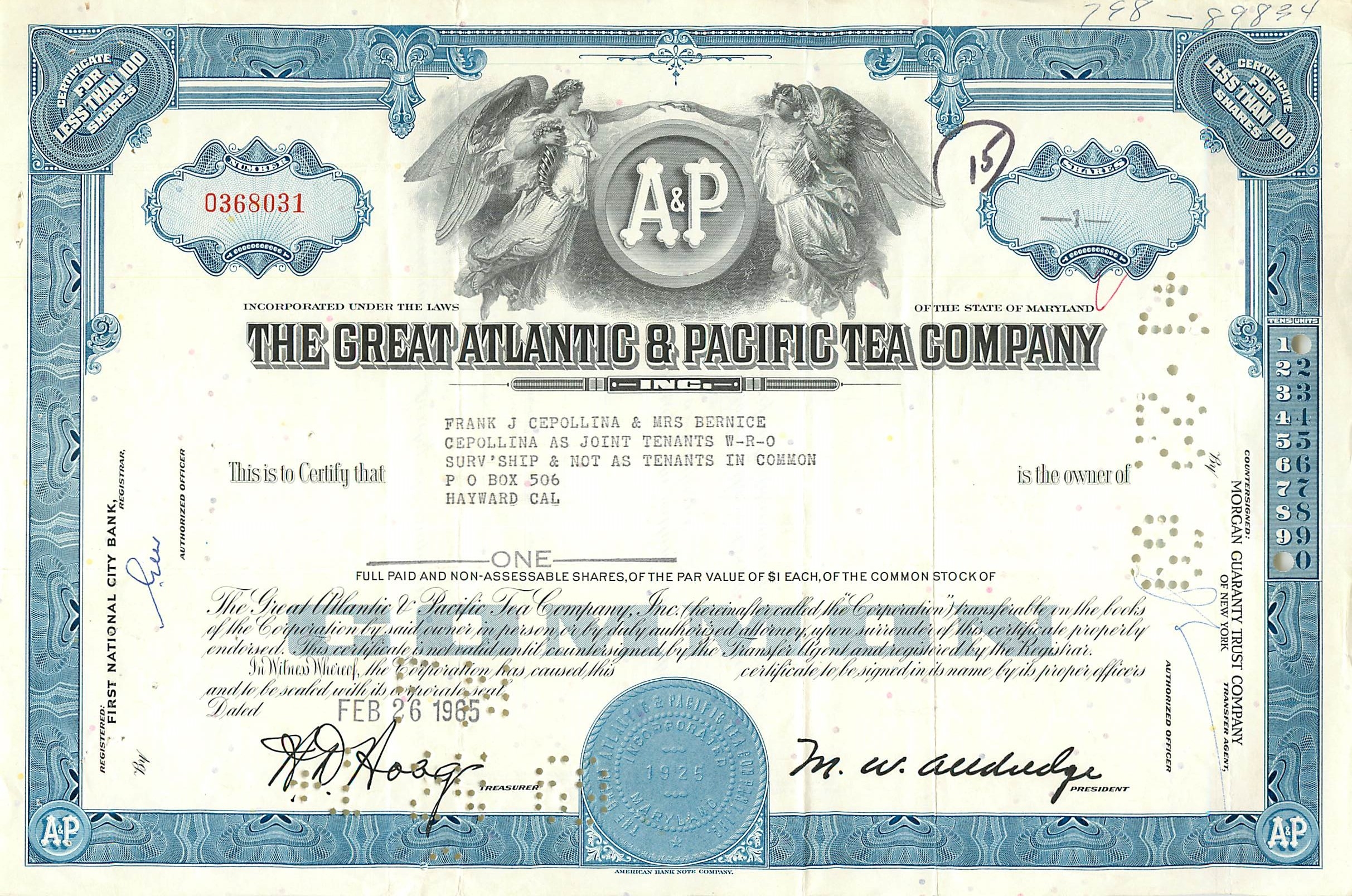 Coupon Share Action The Great Atlantic & Pacific Tea Company Ange Angel Femme