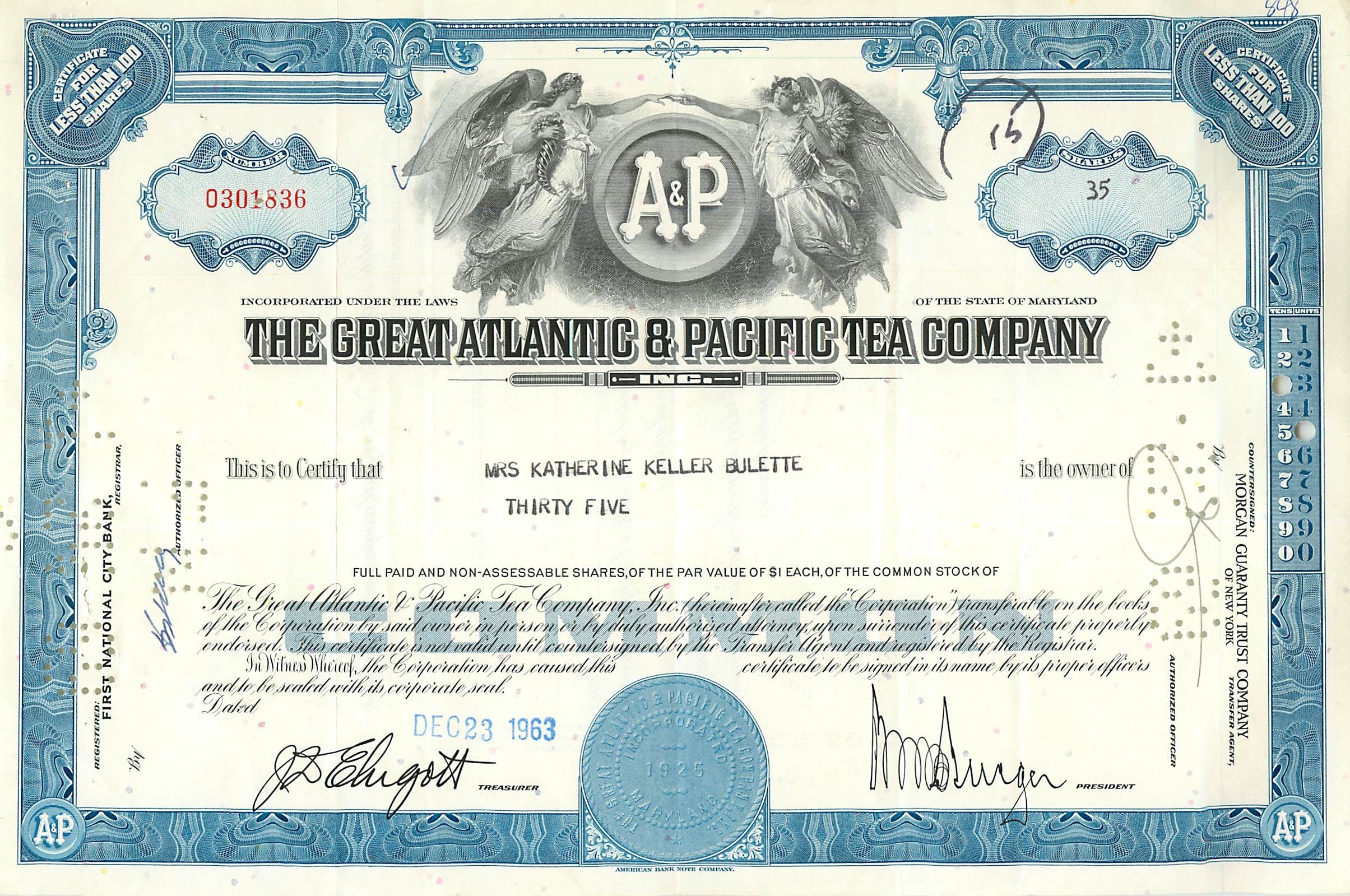 Coupon Share Action The Great Atlantic & Pacific Tea Company Ange Angel Femme