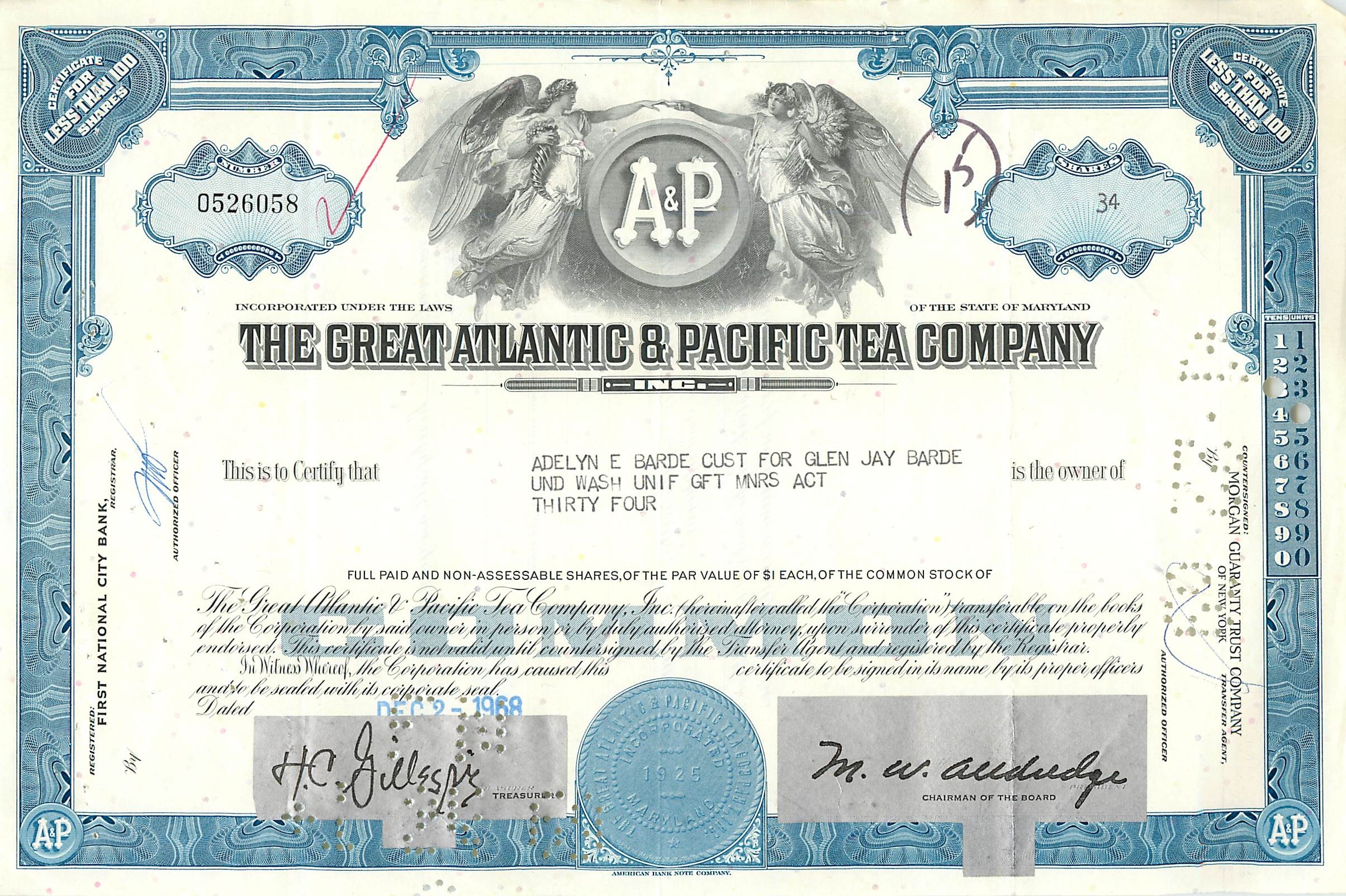 Coupon Share Action The Great Atlantic & Pacific Tea Company Ange Angel Femme