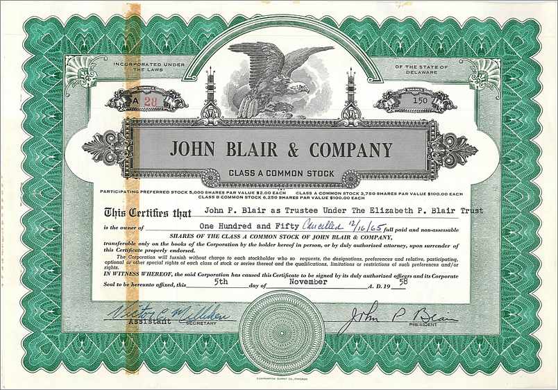 Coupon Share Action The John Blair & Company Eagle Aigle Oiseau