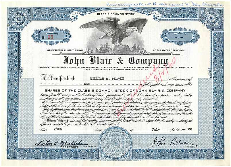 Coupon Share Action The John Blair & Company Eagle Aigle Oiseau