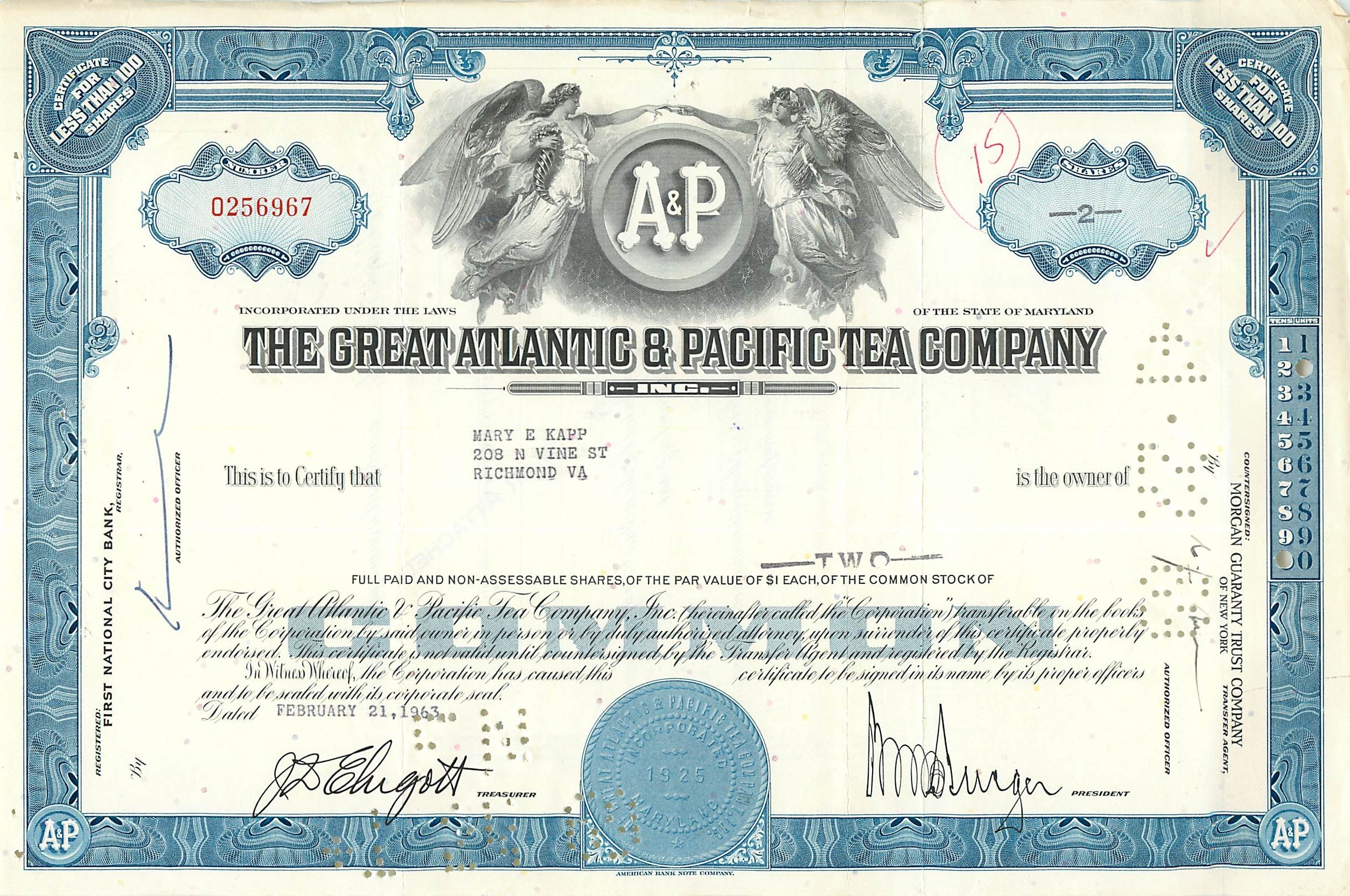 Coupon Share Action The Great Atlantic & Pacific Tea Company Ange Angel Femme