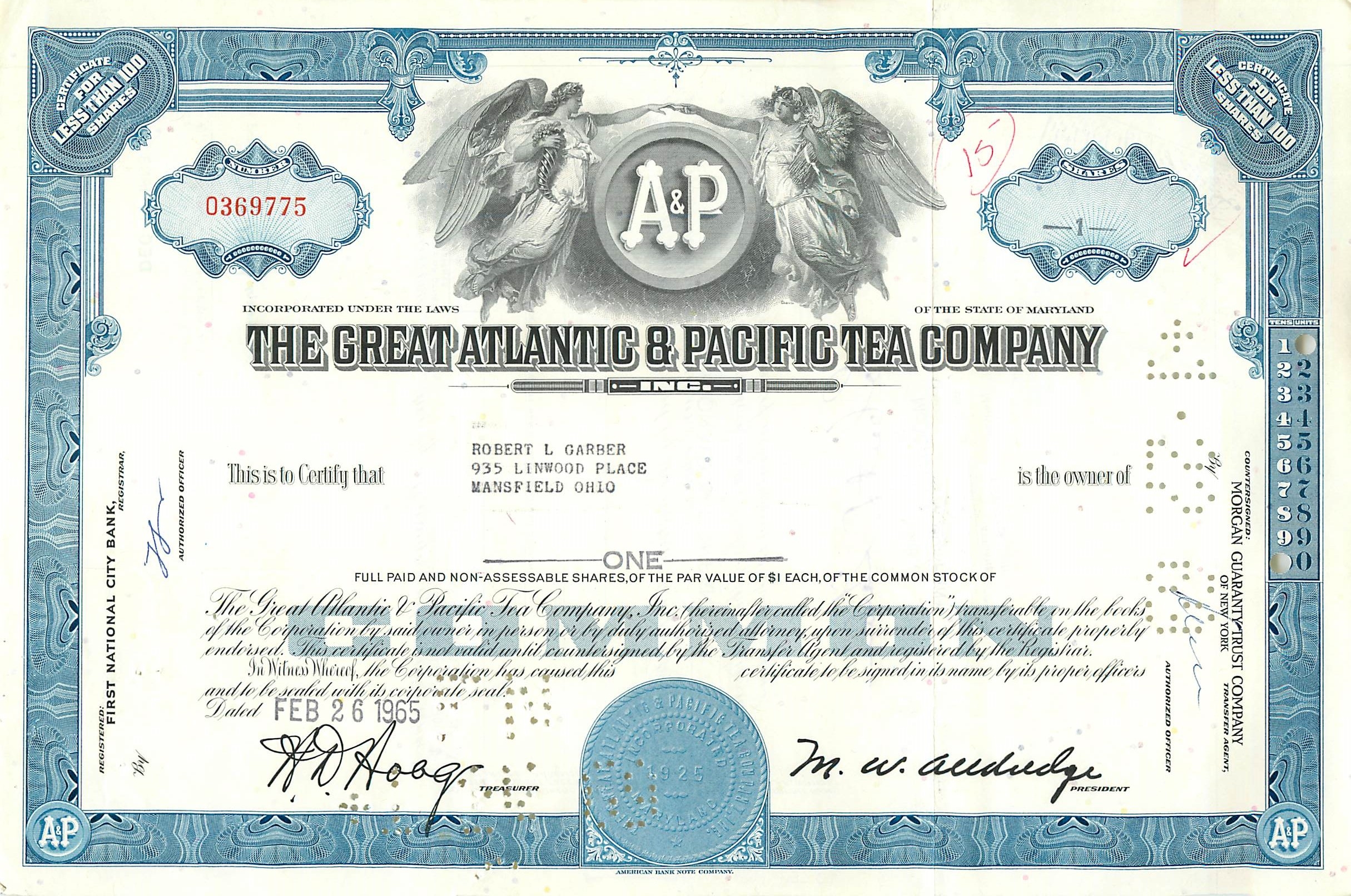 Coupon Share Action The Great Atlantic & Pacific Tea Company Ange Angel Femme