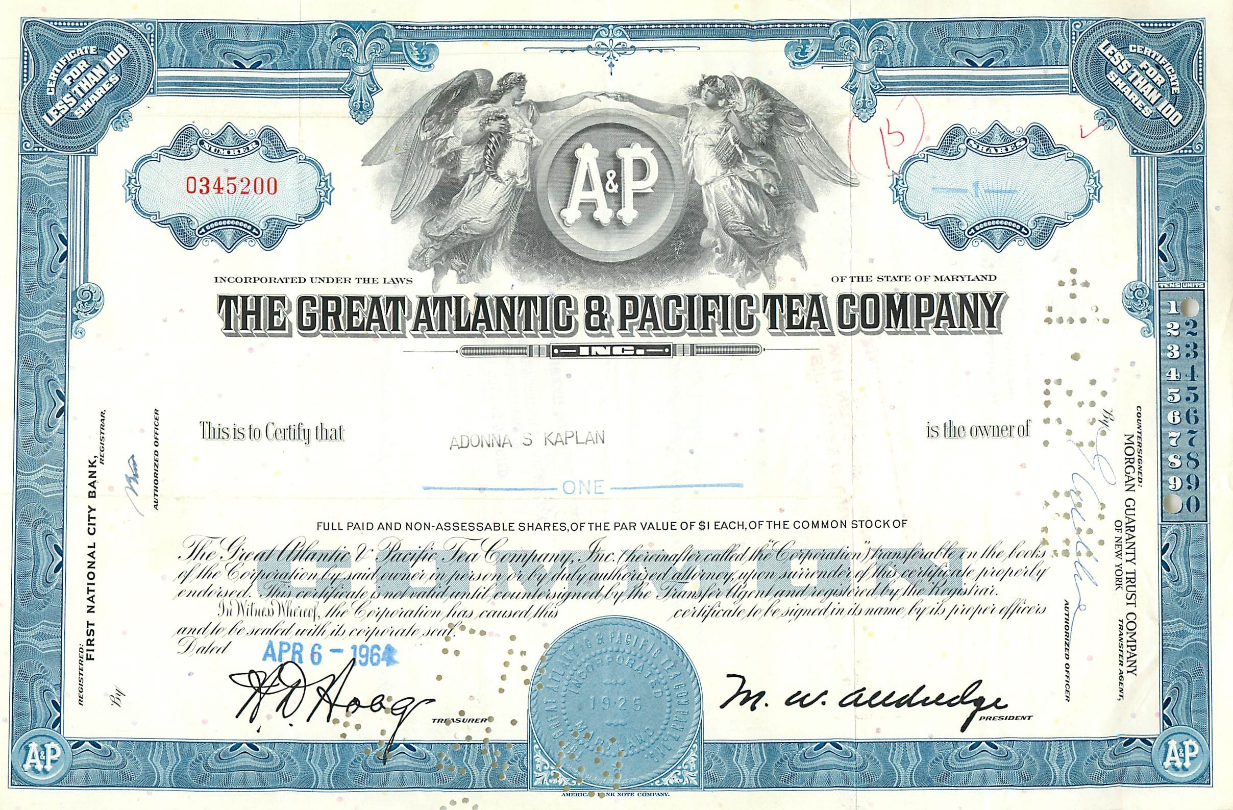 Coupon Share Action The Great Atlantic & Pacific Tea Company Ange Angel Femme