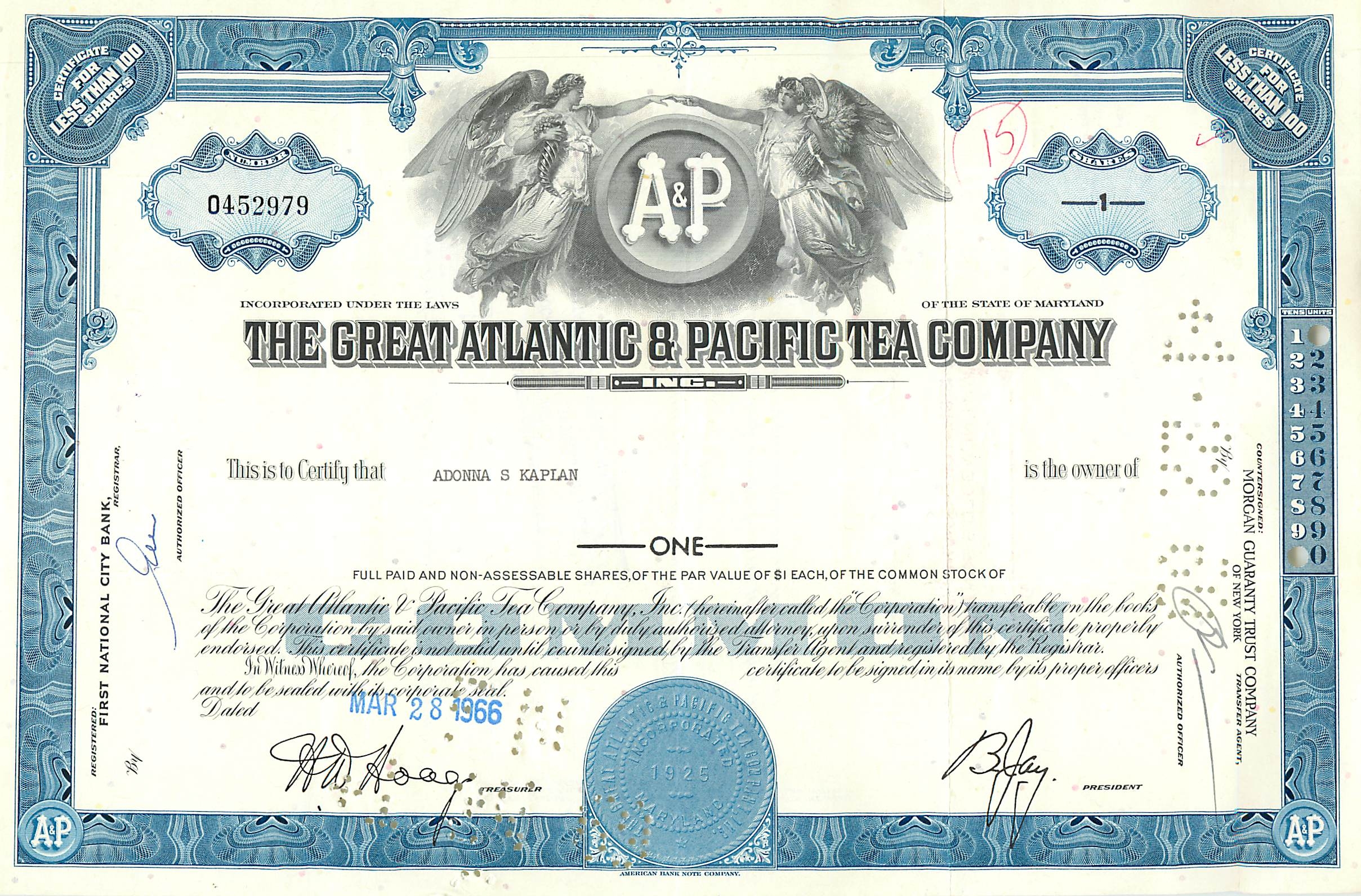 Coupon Share Action The Great Atlantic & Pacific Tea Company Ange Angel Femme