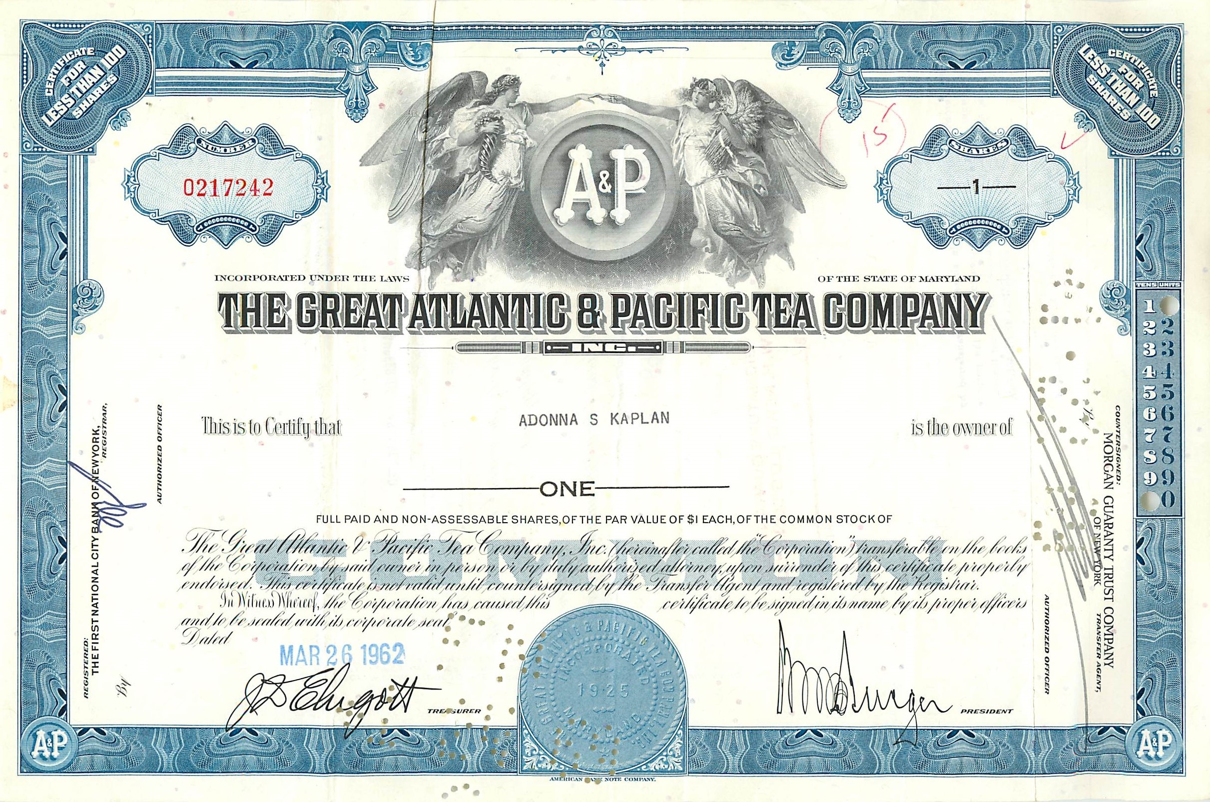 Coupon Share Action The Great Atlantic & Pacific Tea Company Ange Angel Femme