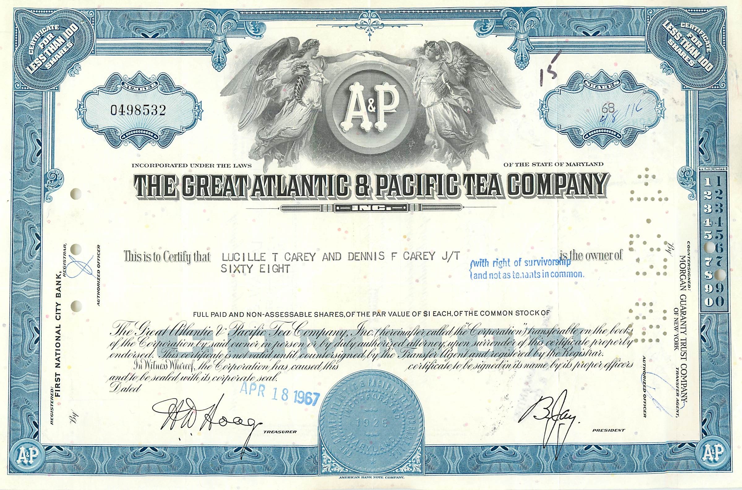 Coupon Share Action The Great Atlantic & Pacific Tea Company Ange Angel Femme