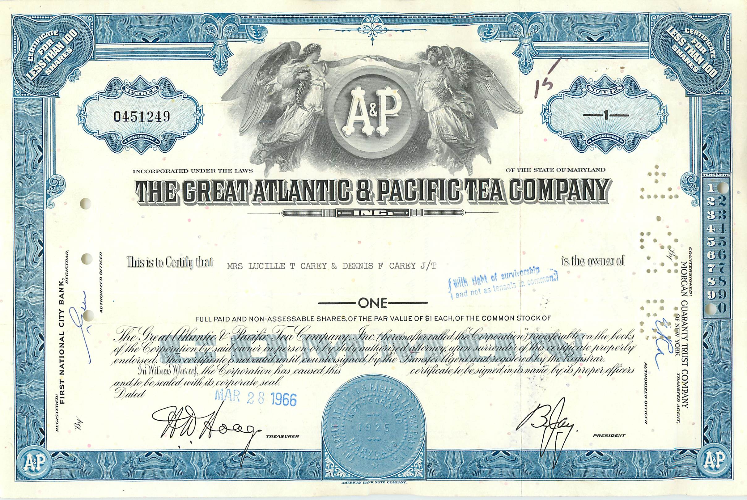 Coupon Share Action The Great Atlantic & Pacific Tea Company Ange Angel Femme
