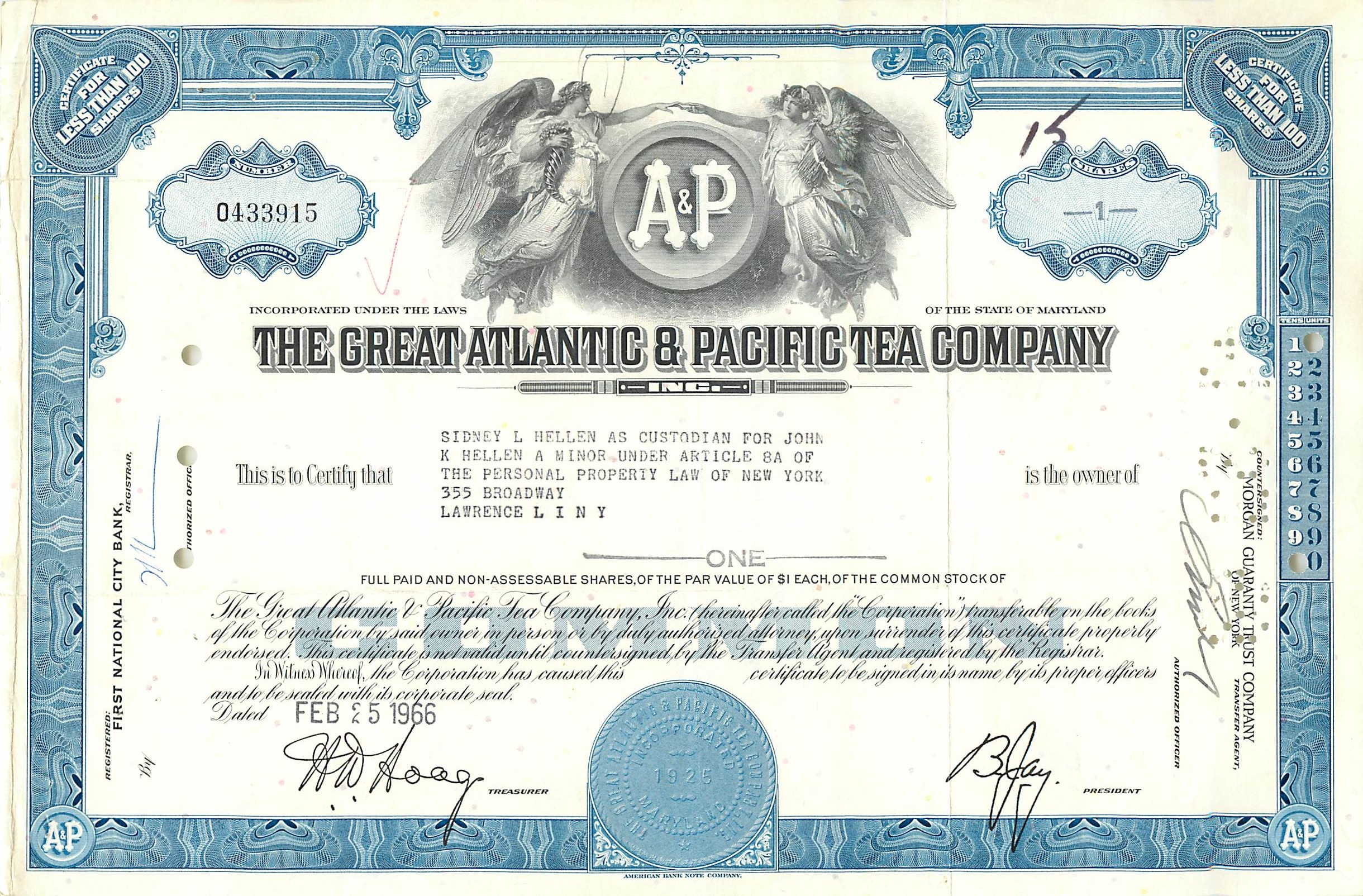 Coupon Share Action The Great Atlantic & Pacific Tea Company Ange Angel Femme
