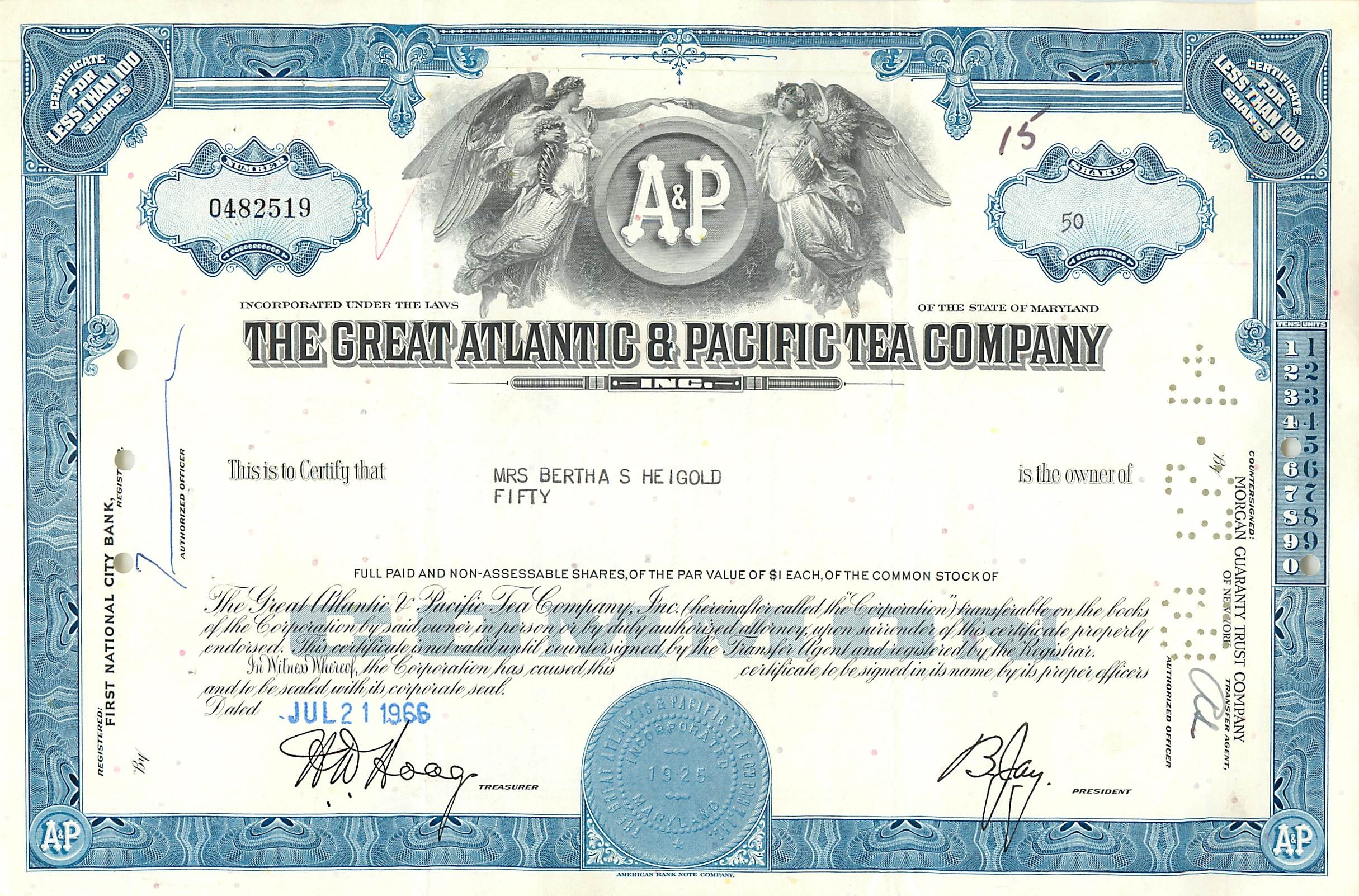 Coupon Share Action The Great Atlantic & Pacific Tea Company Ange Angel Femme