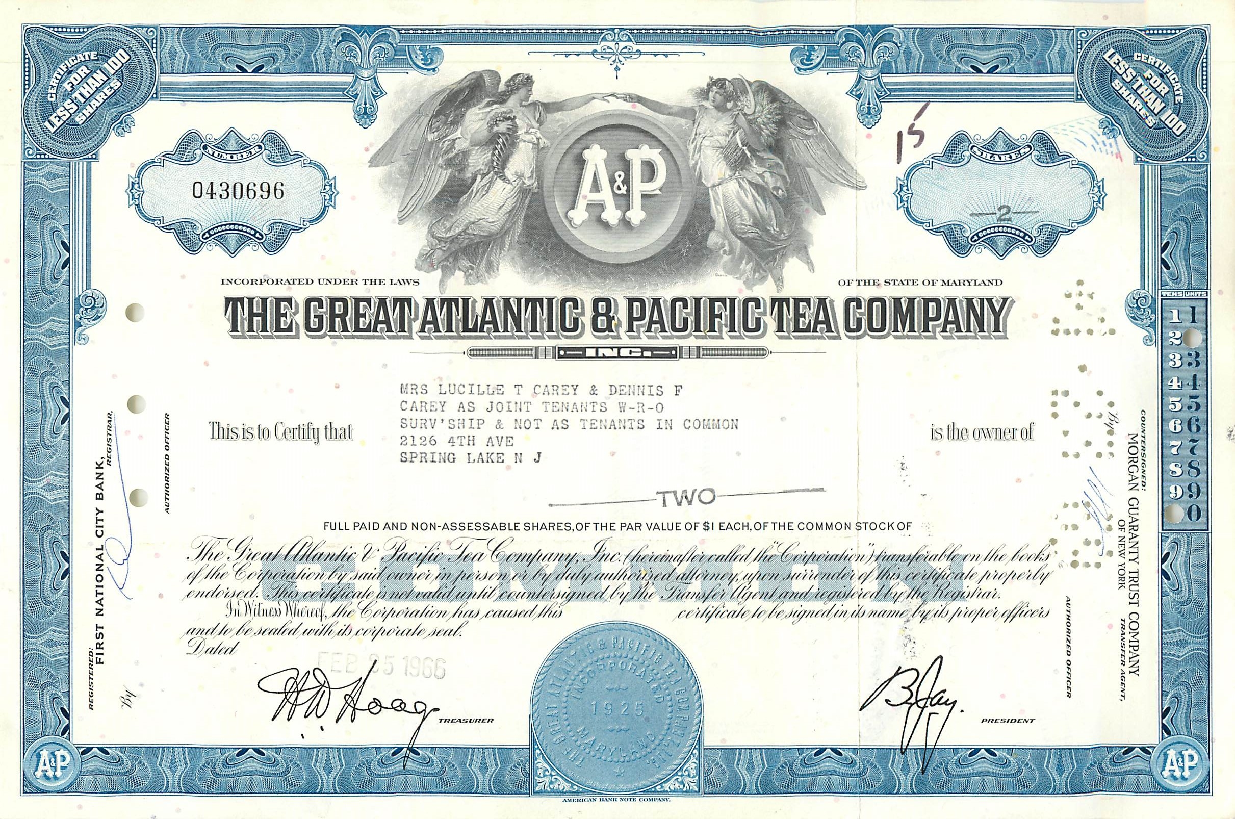 Coupon Share Action The Great Atlantic & Pacific Tea Company Ange Angel Femme