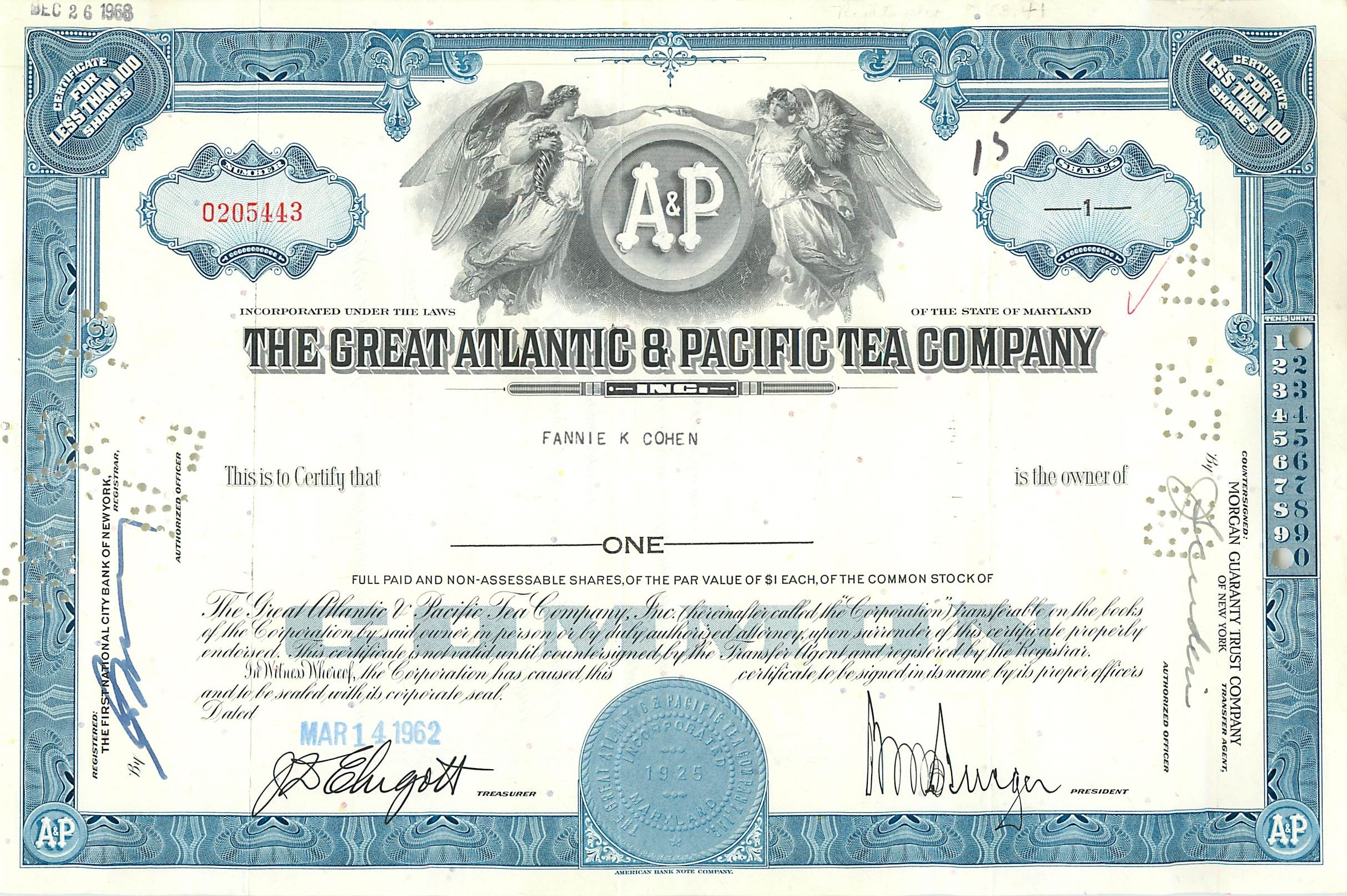 Coupon Share Action The Great Atlantic & Pacific Tea Company Ange Angel Femme