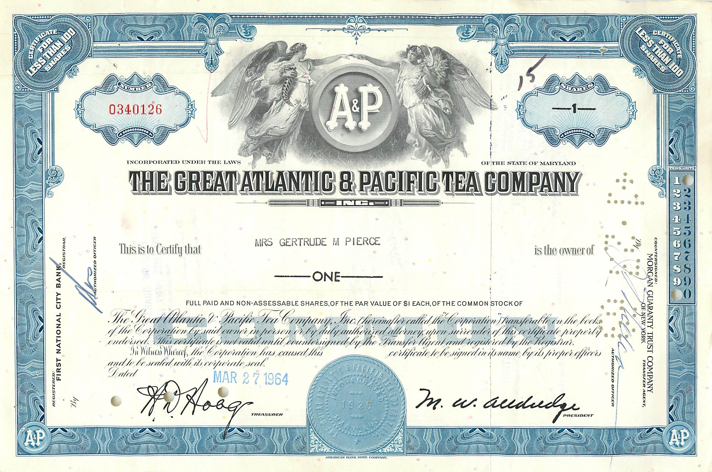 Coupon Share Action The Great Atlantic & Pacific Tea Company Ange Angel Femme