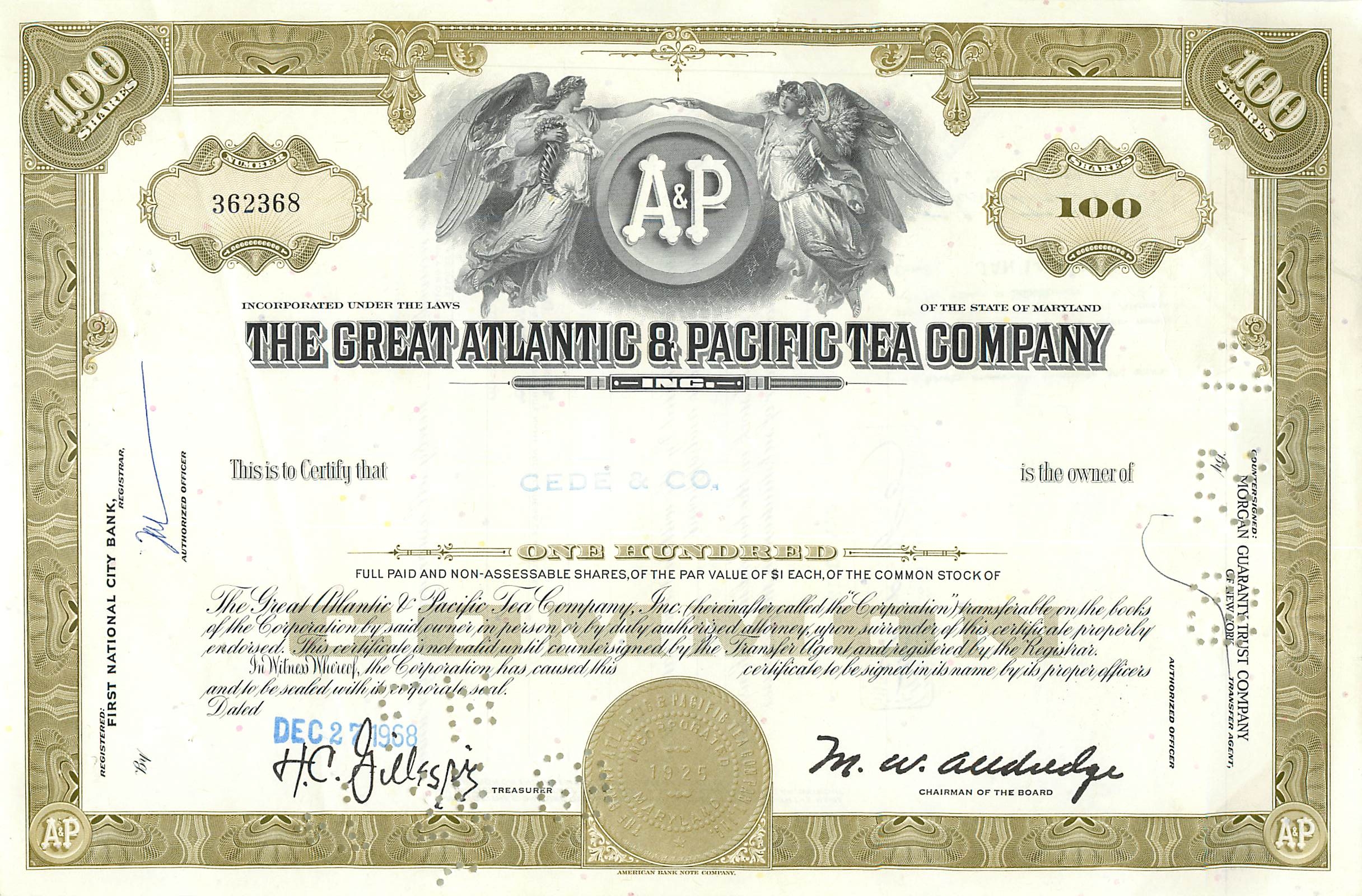 Coupon Share Action The Great Atlantic & Pacific Tea Company Ange Angel Femme