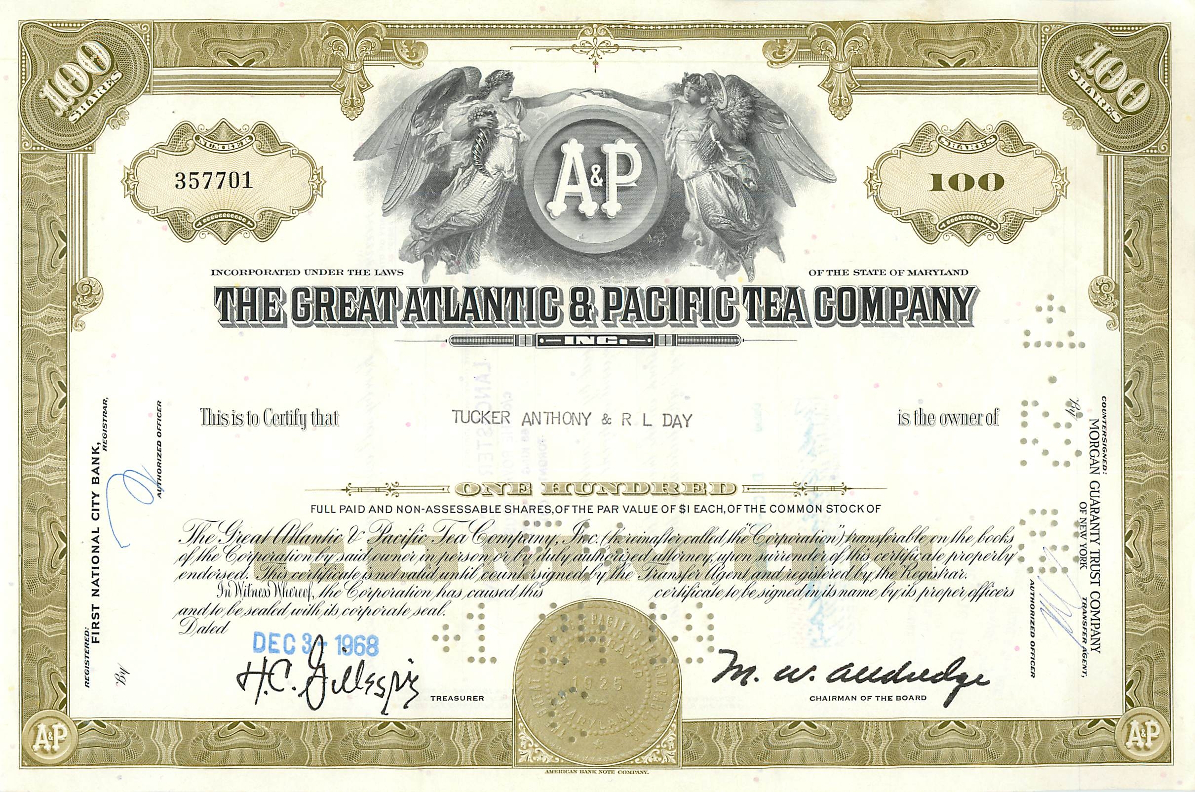 Coupon Share Action The Great Atlantic & Pacific Tea Company Ange Angel Femme