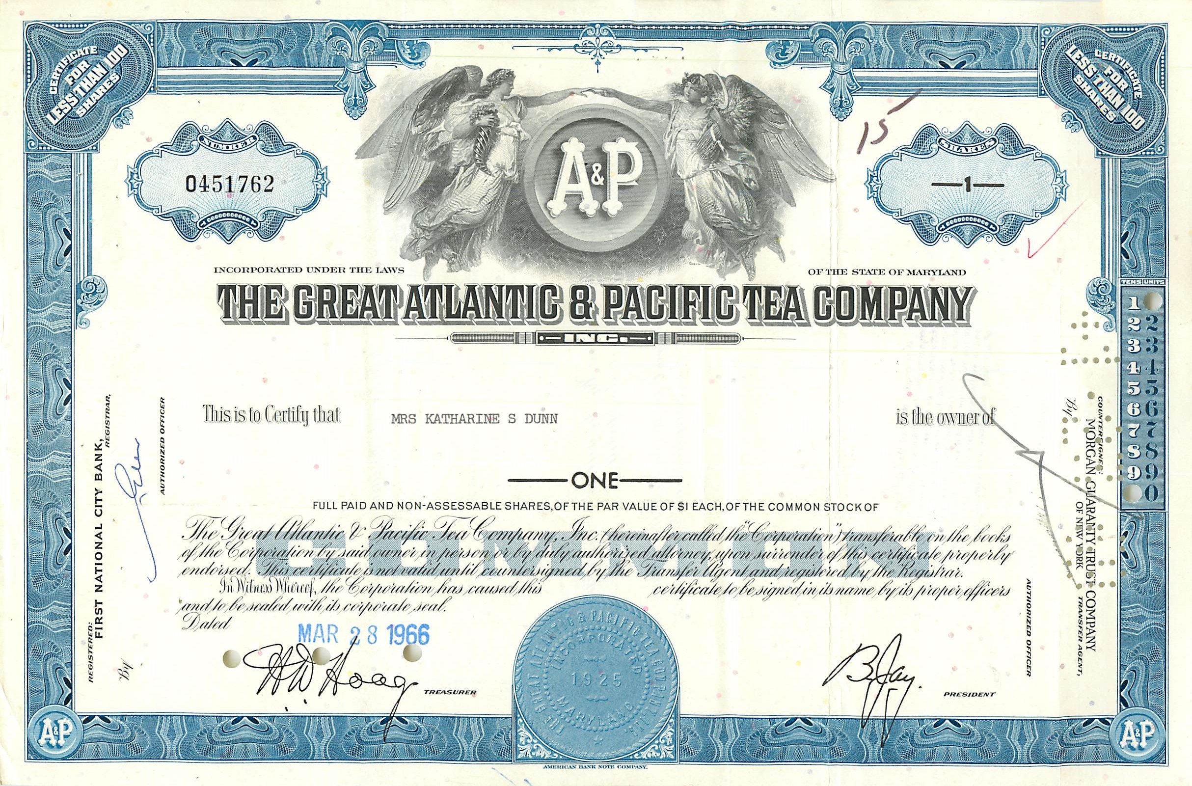 Coupon Share Action The Great Atlantic & Pacific Tea Company Ange Angel Femme