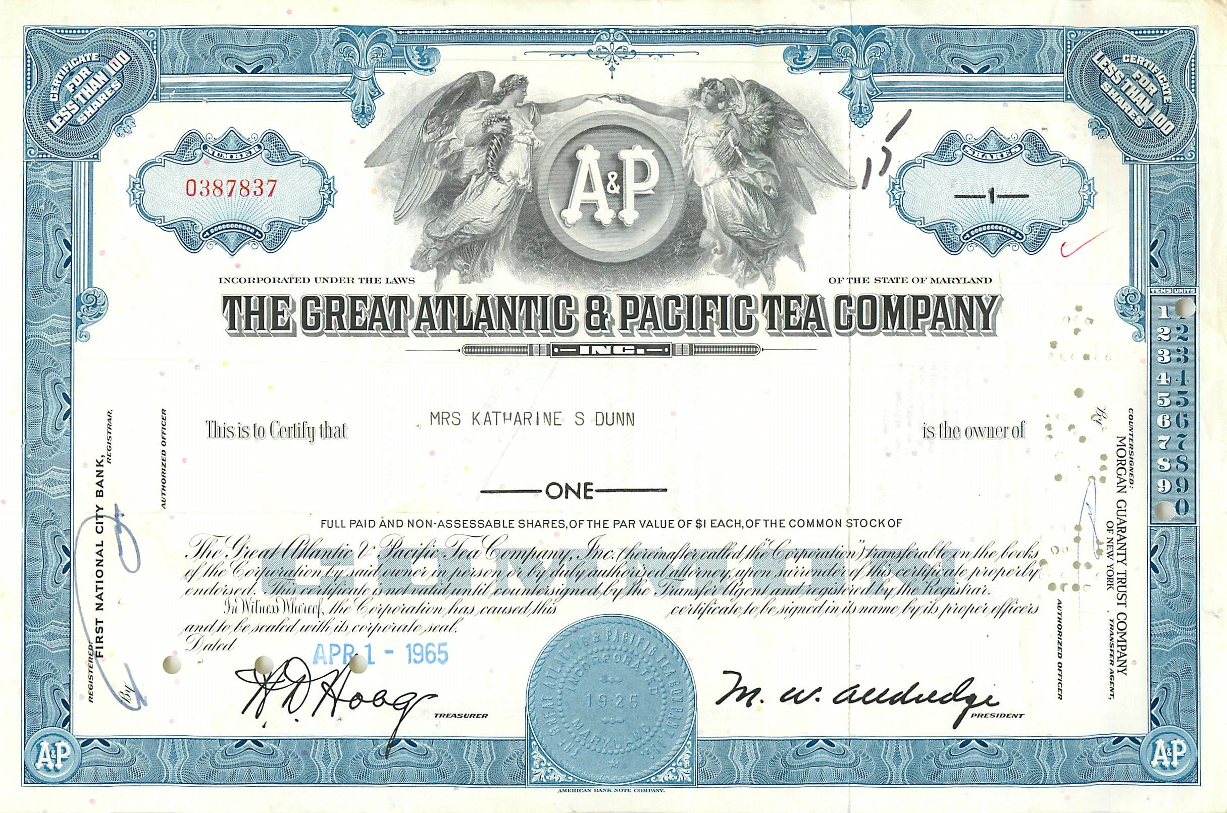 Coupon Share Action The Great Atlantic & Pacific Tea Company Ange Angel Femme