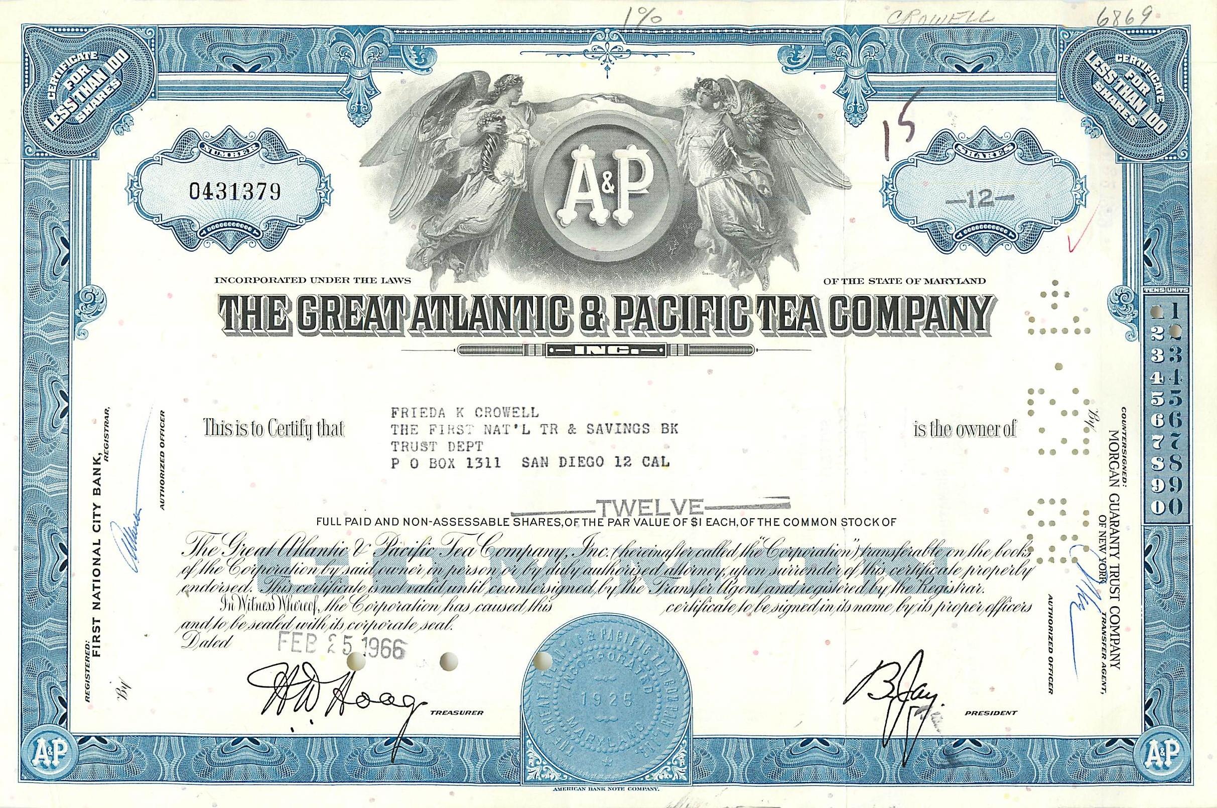 Coupon Share Action The Great Atlantic & Pacific Tea Company Ange Angel Femme