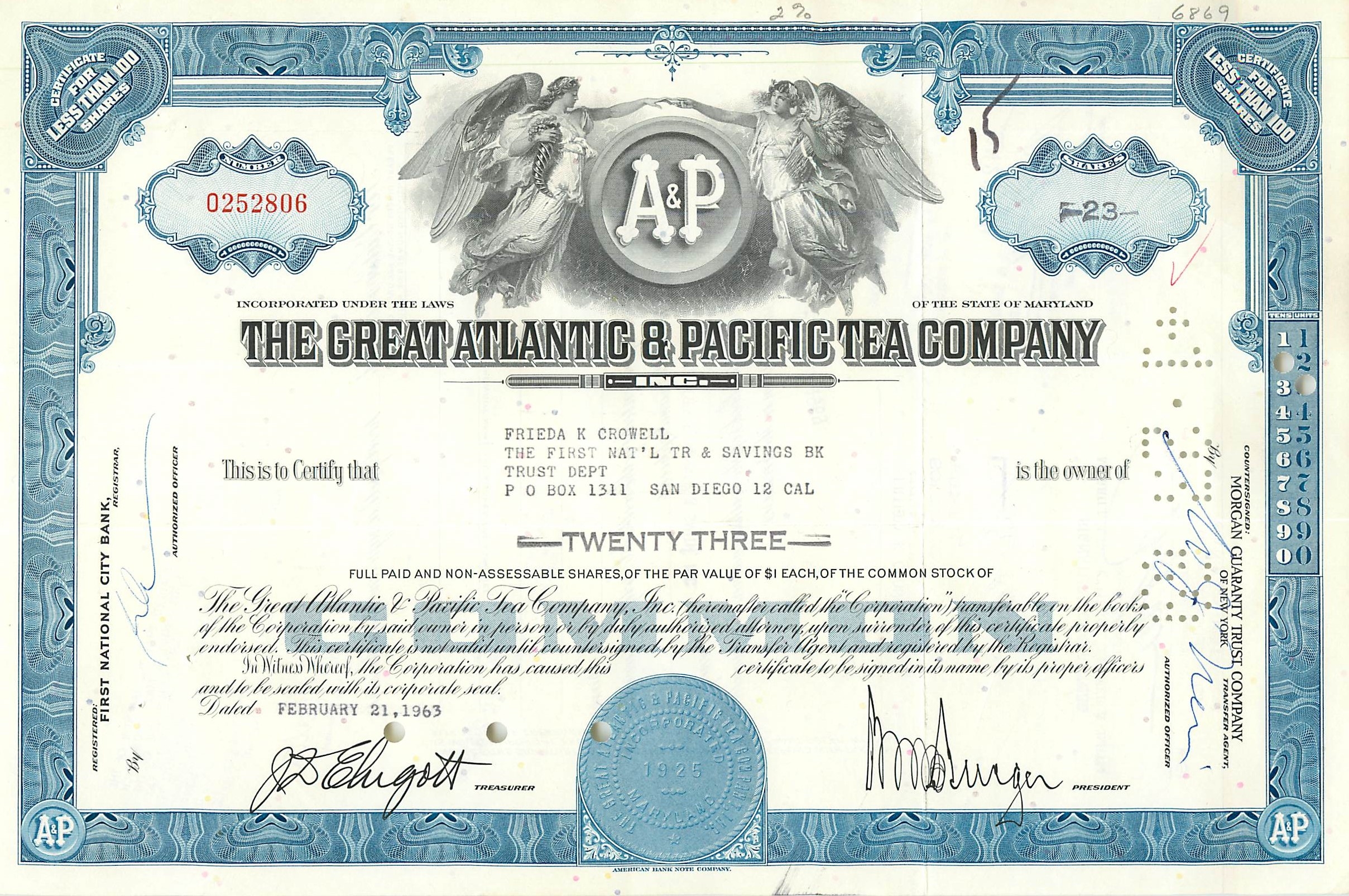 Coupon Share Action The Great Atlantic & Pacific Tea Company Ange Angel Femme