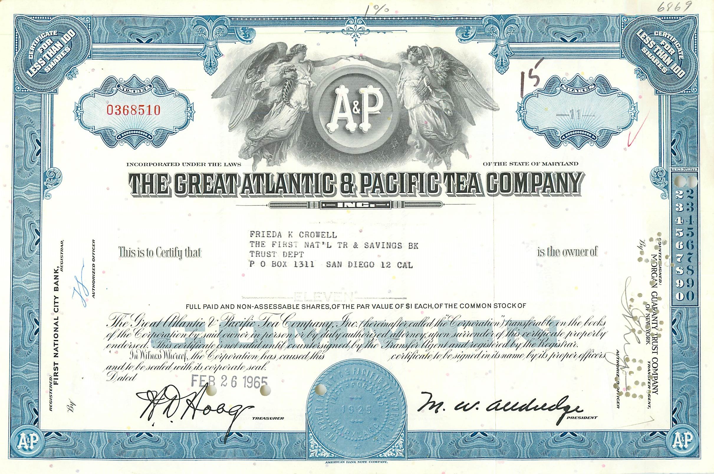 Coupon Share Action The Great Atlantic & Pacific Tea Company Ange Angel Femme