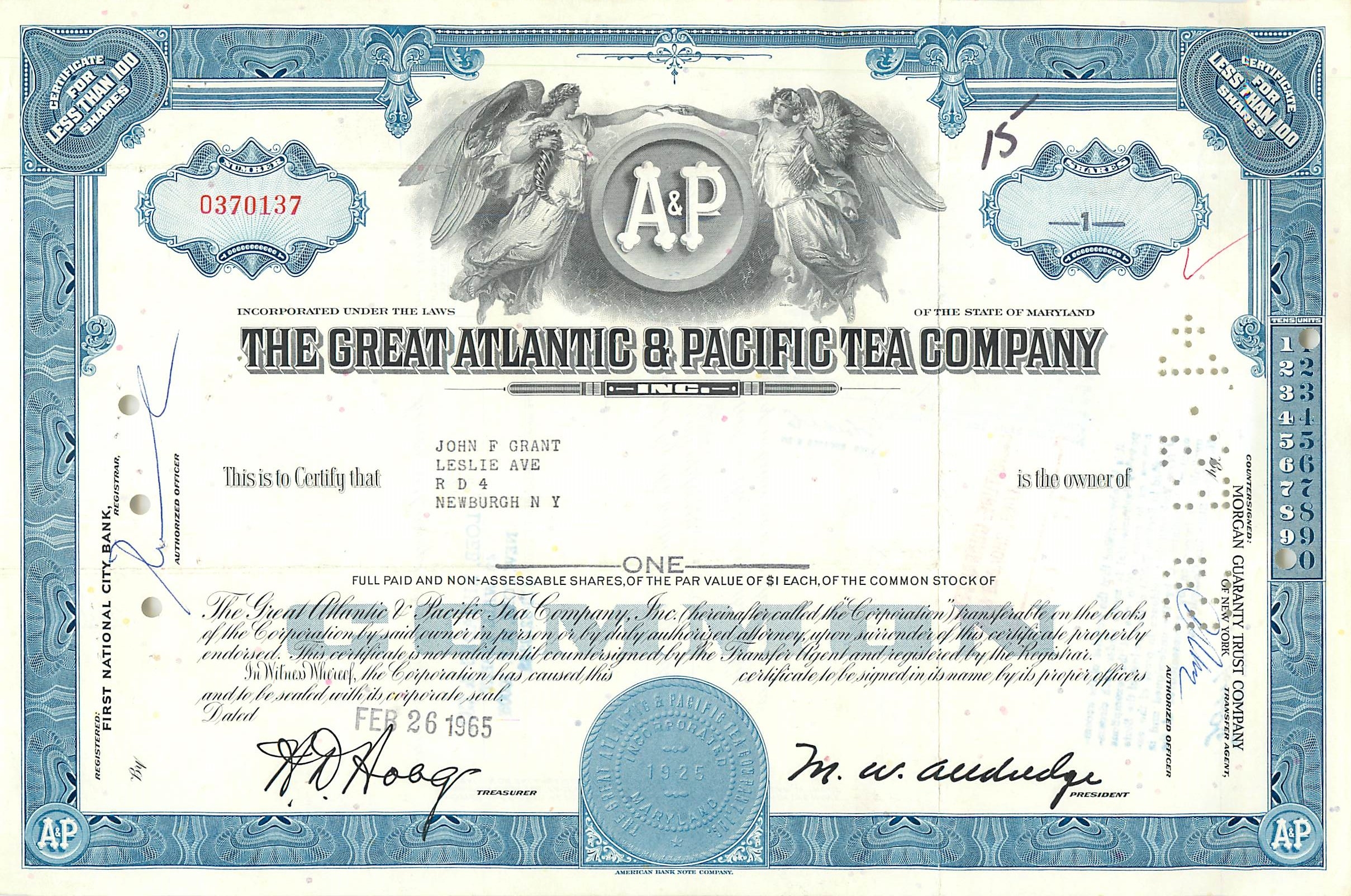 Coupon Share Action The Great Atlantic & Pacific Tea Company Ange Angel Femme
