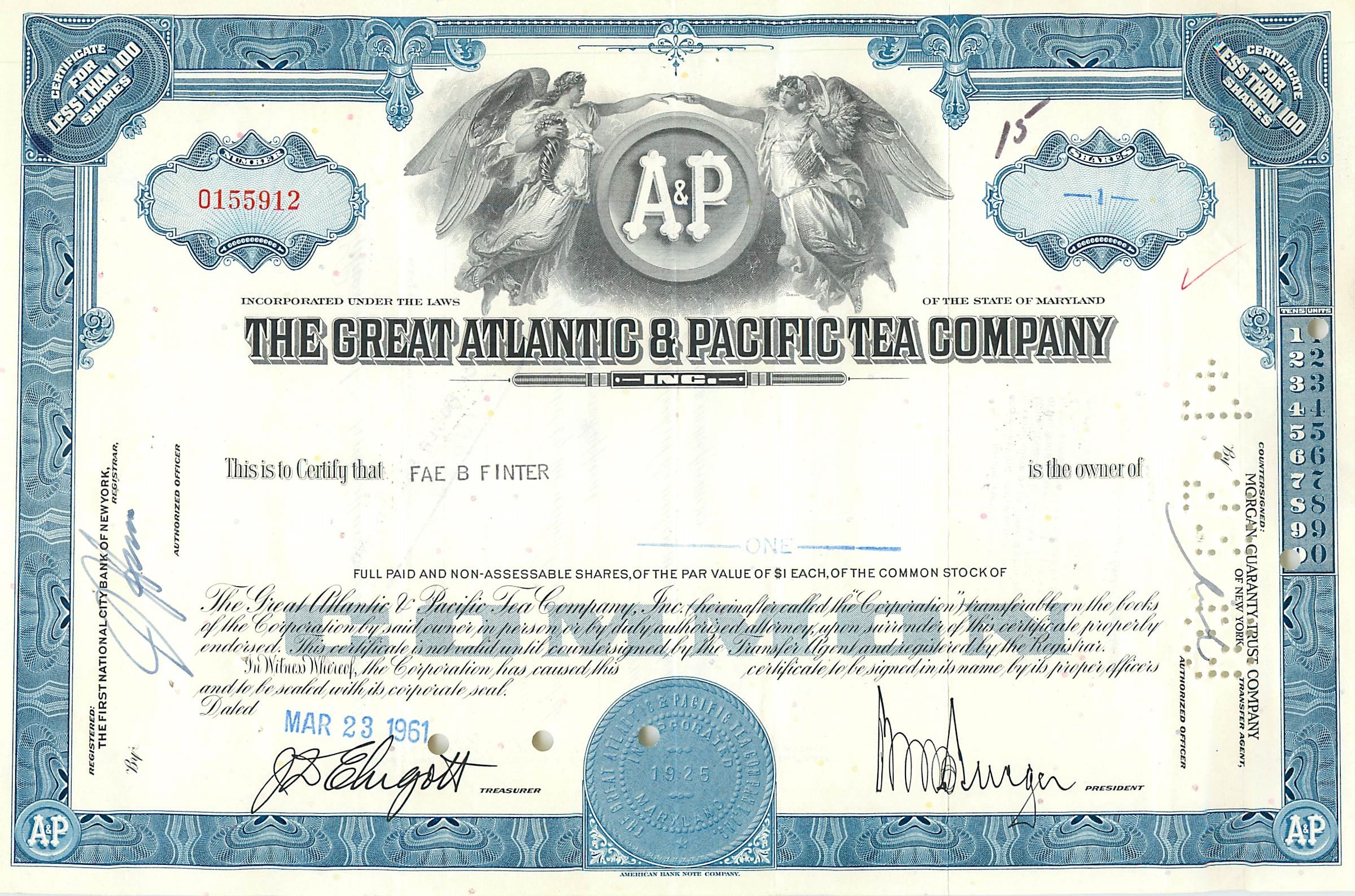 Coupon Share Action The Great Atlantic & Pacific Tea Company Ange Angel Femme