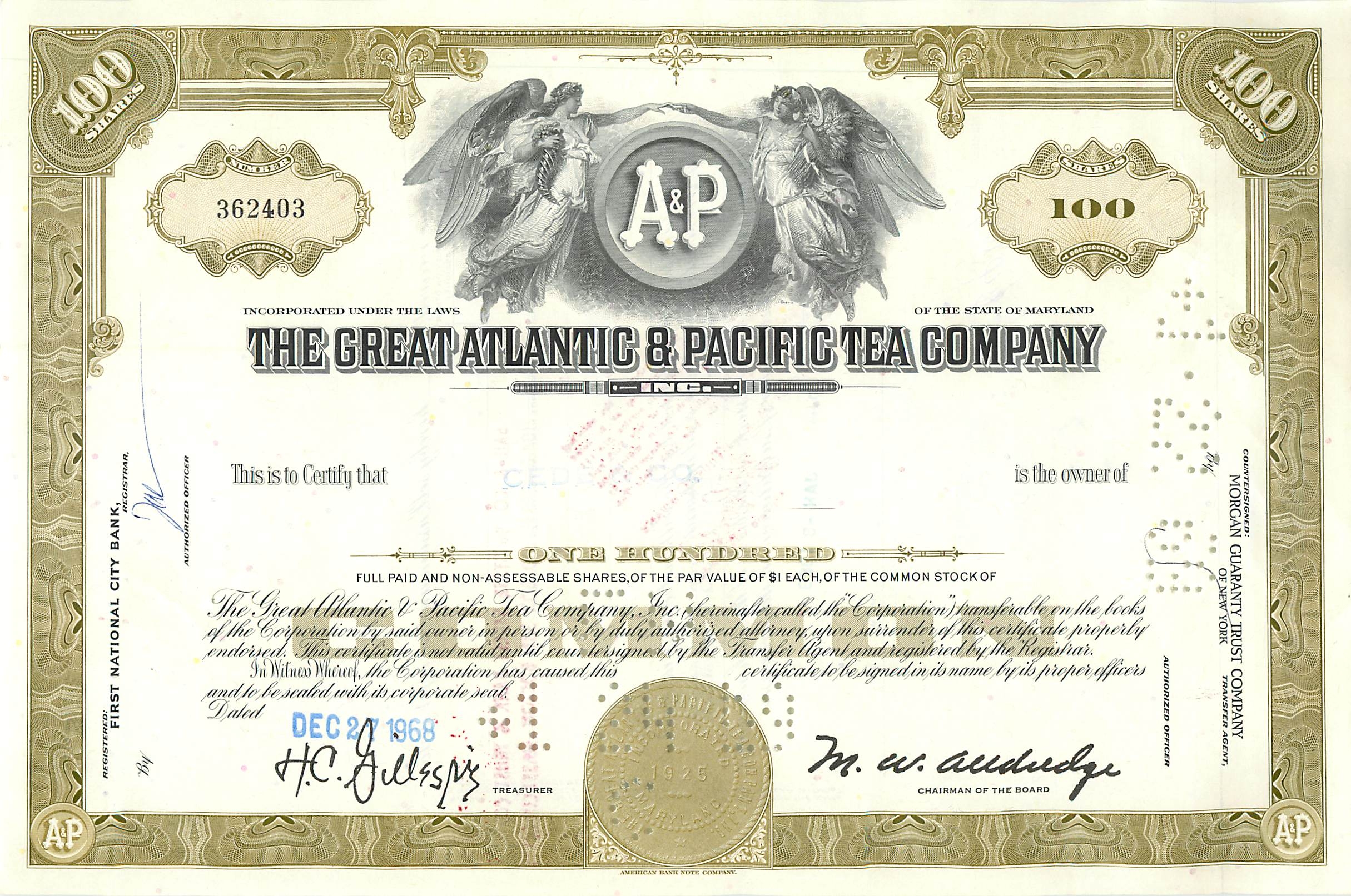 Coupon Share Action The Great Atlantic & Pacific Tea Company Ange Angel Femme